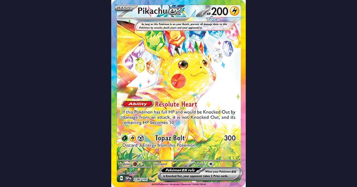 2024 pokémon tcg scarlet & violet surging sparks checklist