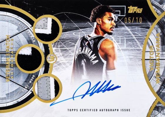 Rookie 3 Patch Autographs – Horizontal — 2025-26 Topps Three Basketball