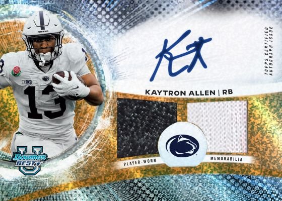 Best Of 2025 Autographs — 2025 Bowman Best University Football