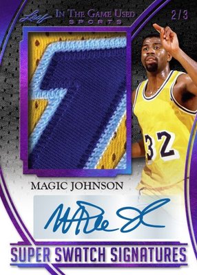In The Game Used Auto — 2025 Leaf In The Game Used Multi-Sport