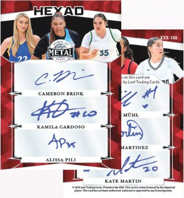 Aquatic Autographs — 2025 Leaf Metal Women of Sport