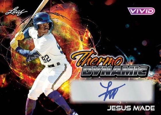 Bursting With Talent Autographs — 2025 Leaf Vivid Baseball
