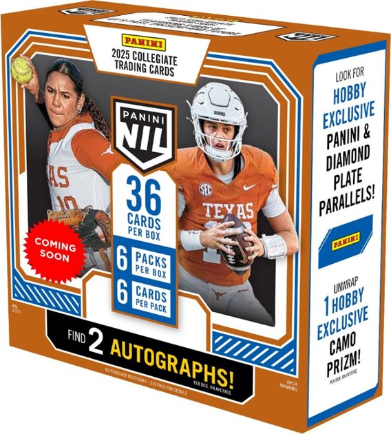 2025 Panini University of Texas NIL Multi-Sport Checklist