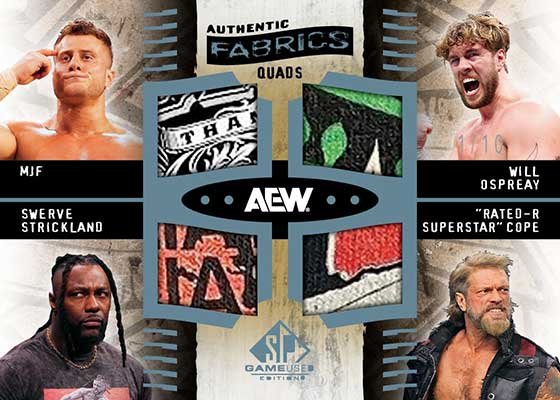 Blue Auto Parallel — 2025 SP Game Used AEW Wrestling