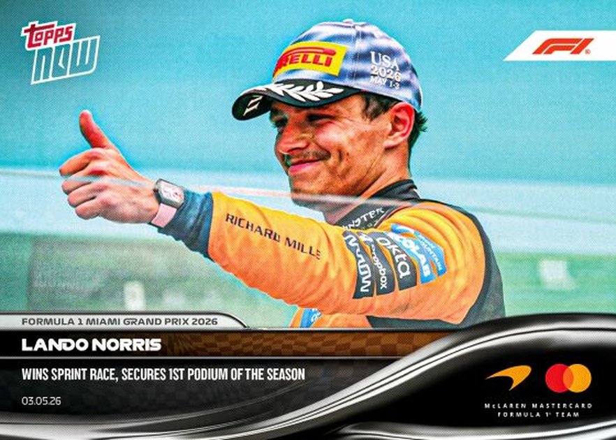 2026 Topps Now Formula 1 Checklist