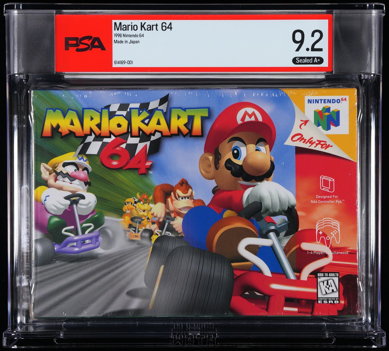 Mario Kart 64 graded slab
