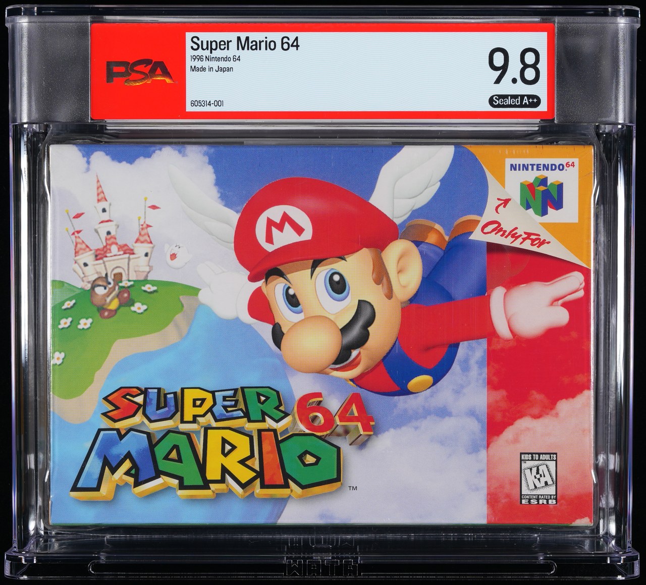 Super Mario 64 graded slab