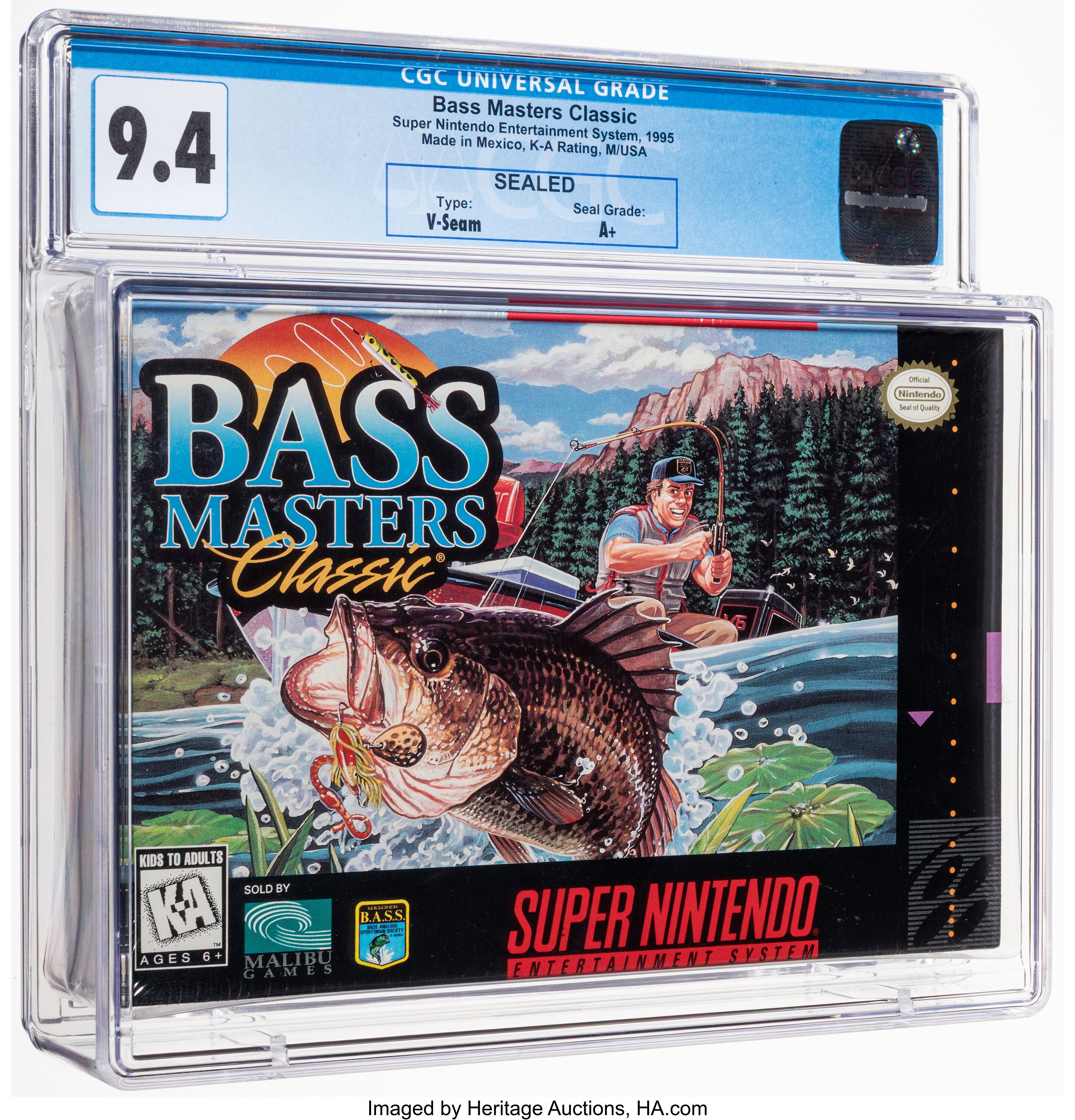 Bass Masters Classic Super Nintendo (SNES): PSA Pop Report + Loose / CIB / Sealed Prices 2026