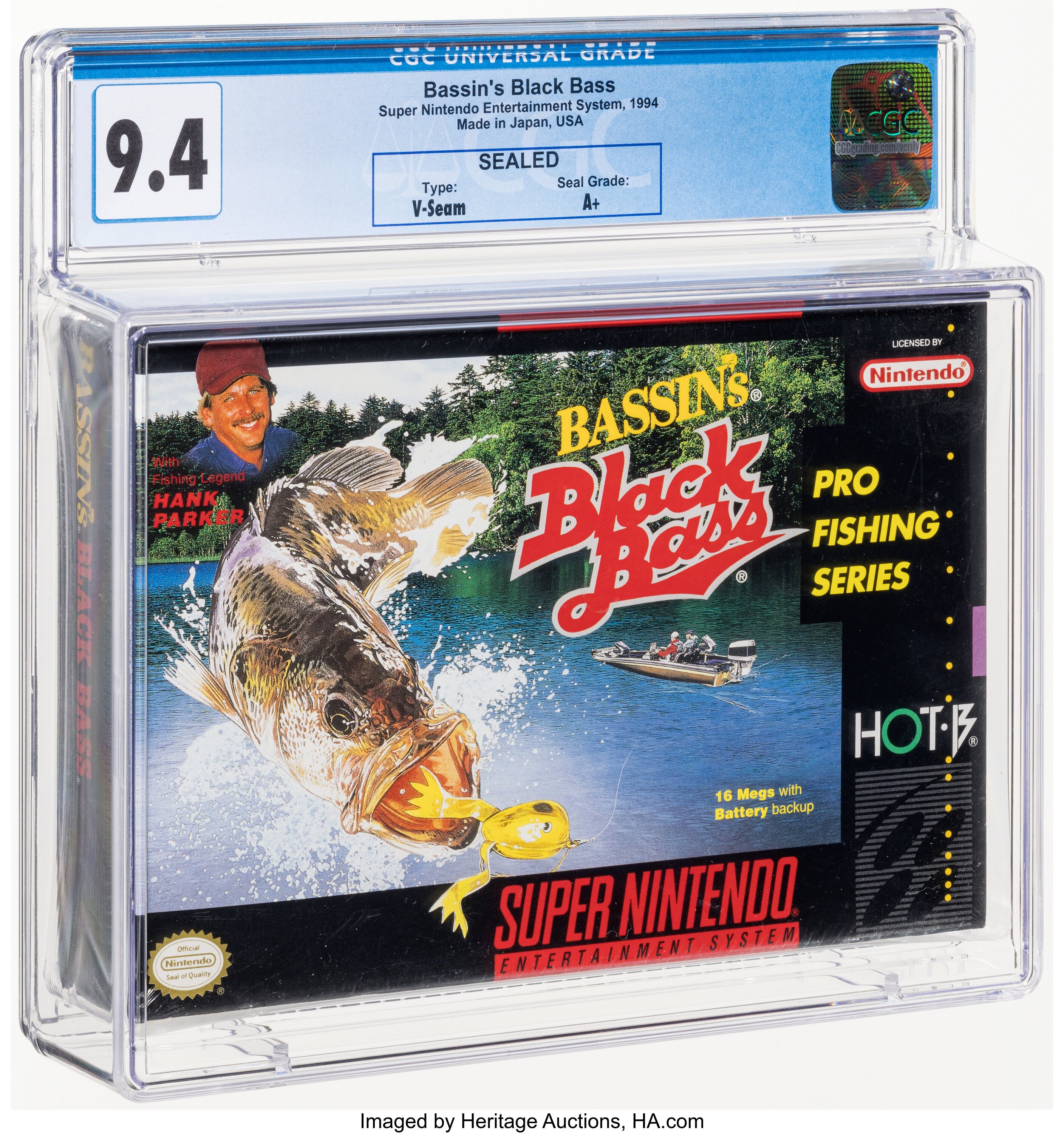 Bassin's Black Bass with Hank Parker Super Nintendo (SNES): PSA Pop Report + Loose / CIB / Sealed Prices 2026
