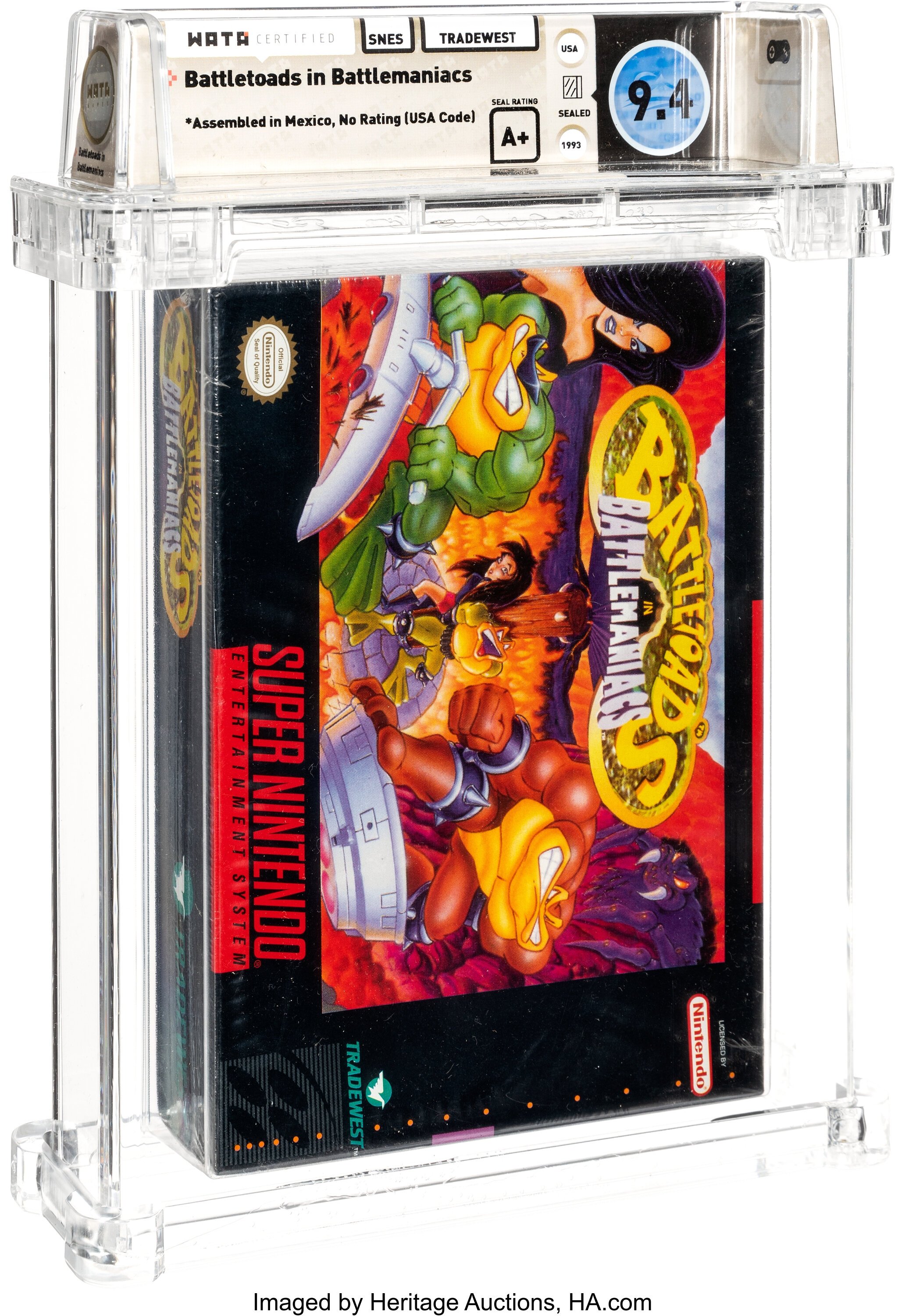 Battletoads in Battlemaniacs Super Nintendo (SNES): PSA Pop Report + Loose / CIB / Sealed Prices 2026