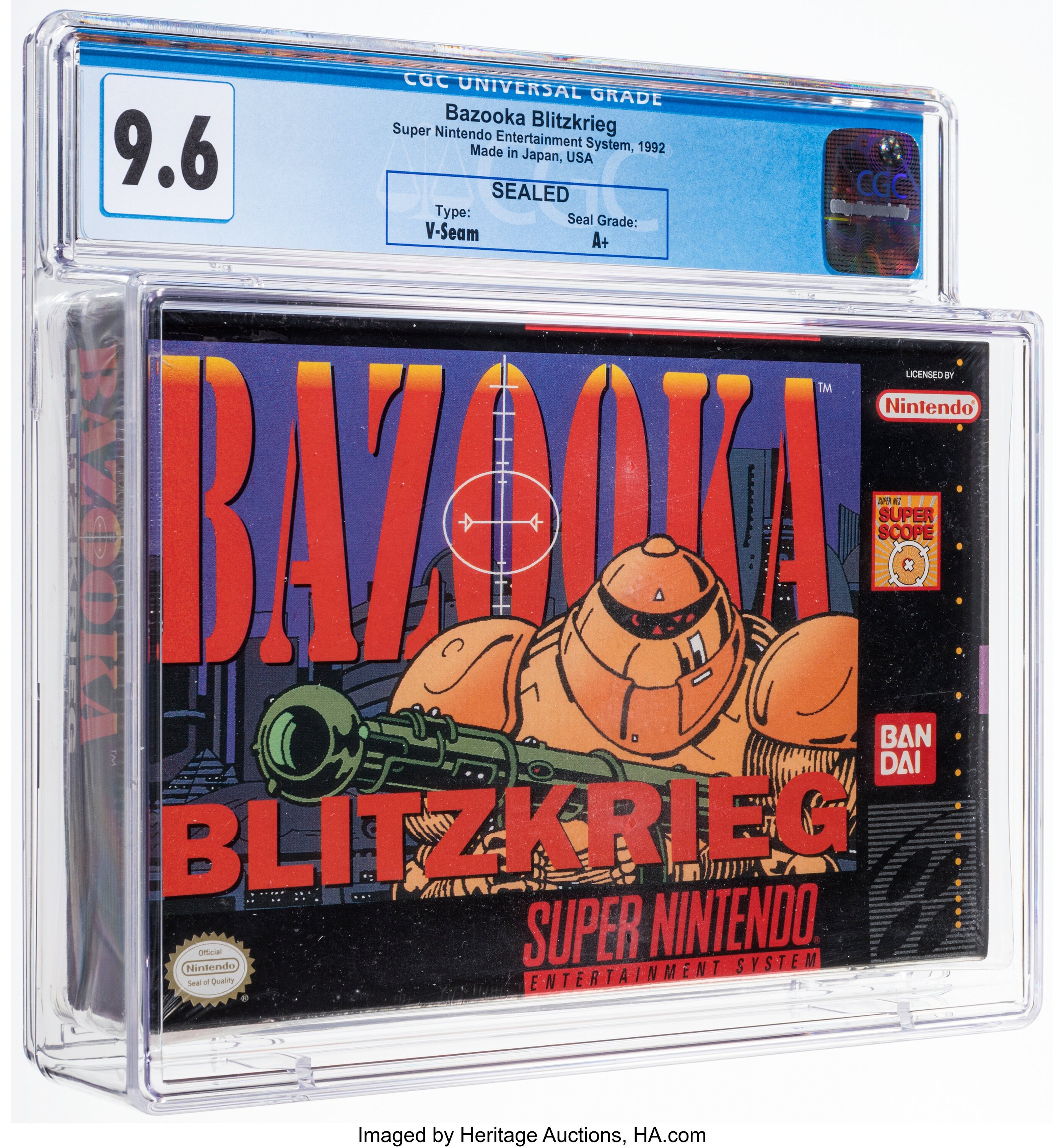 Bazooka Blitzkrieg Super Nintendo (SNES): PSA Pop Report + Loose / CIB / Sealed Prices 2026