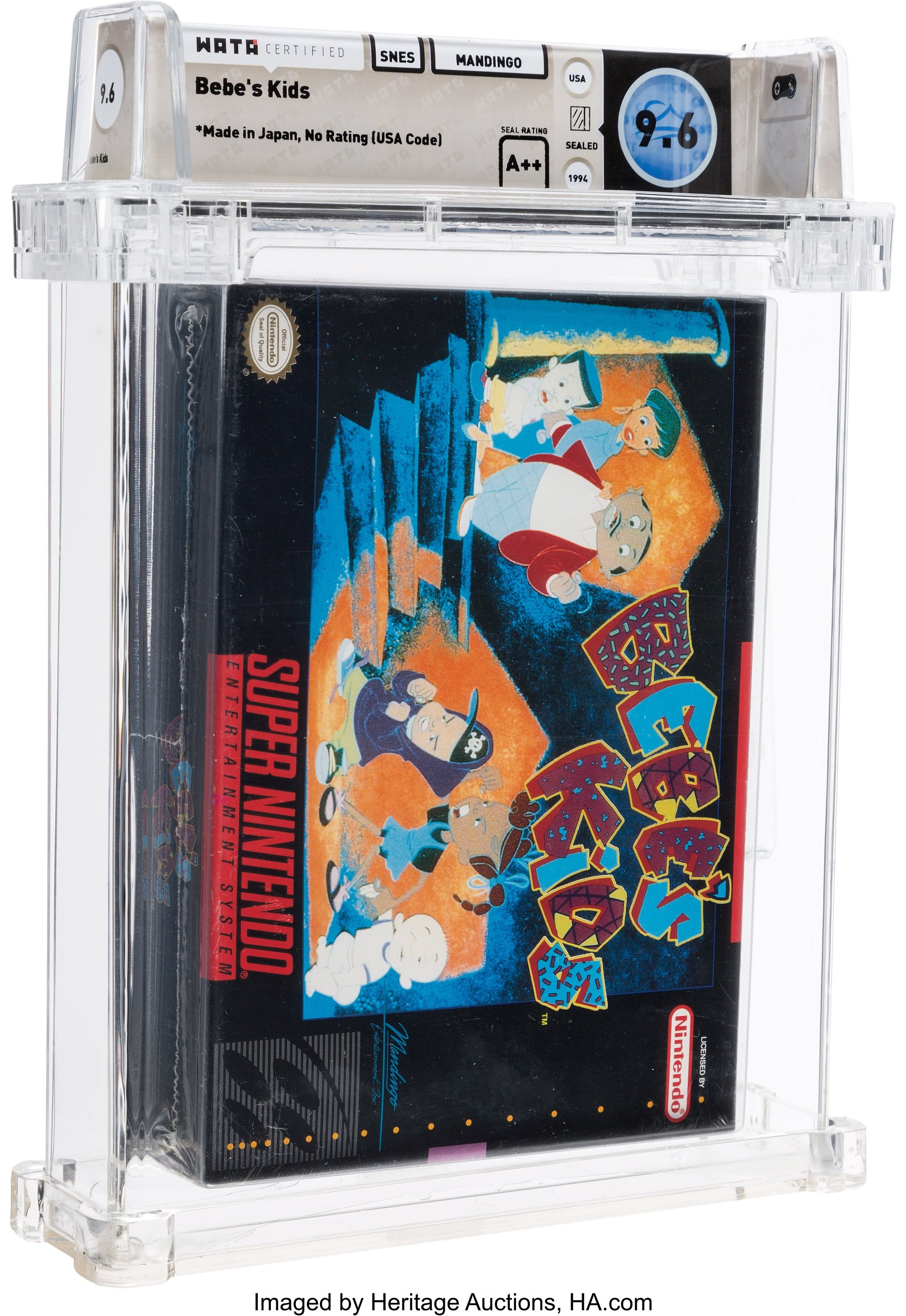 Bebe's Kids Super Nintendo (SNES): PSA Pop Report + Loose / CIB / Sealed Prices 2026