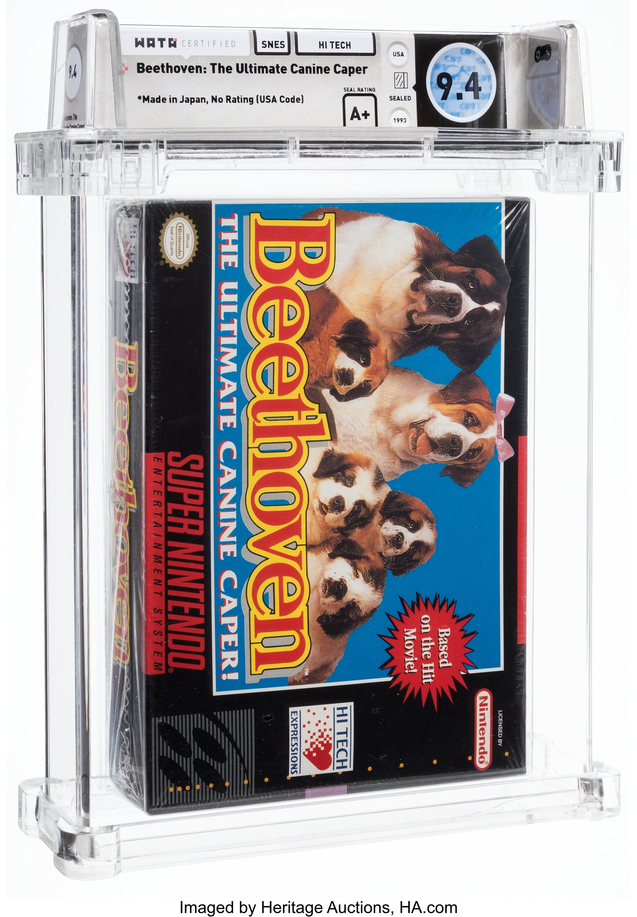 Beethoven: The Ultimate Canine Caper Super Nintendo (SNES): PSA Pop Report + Loose / CIB / Sealed Prices 2026