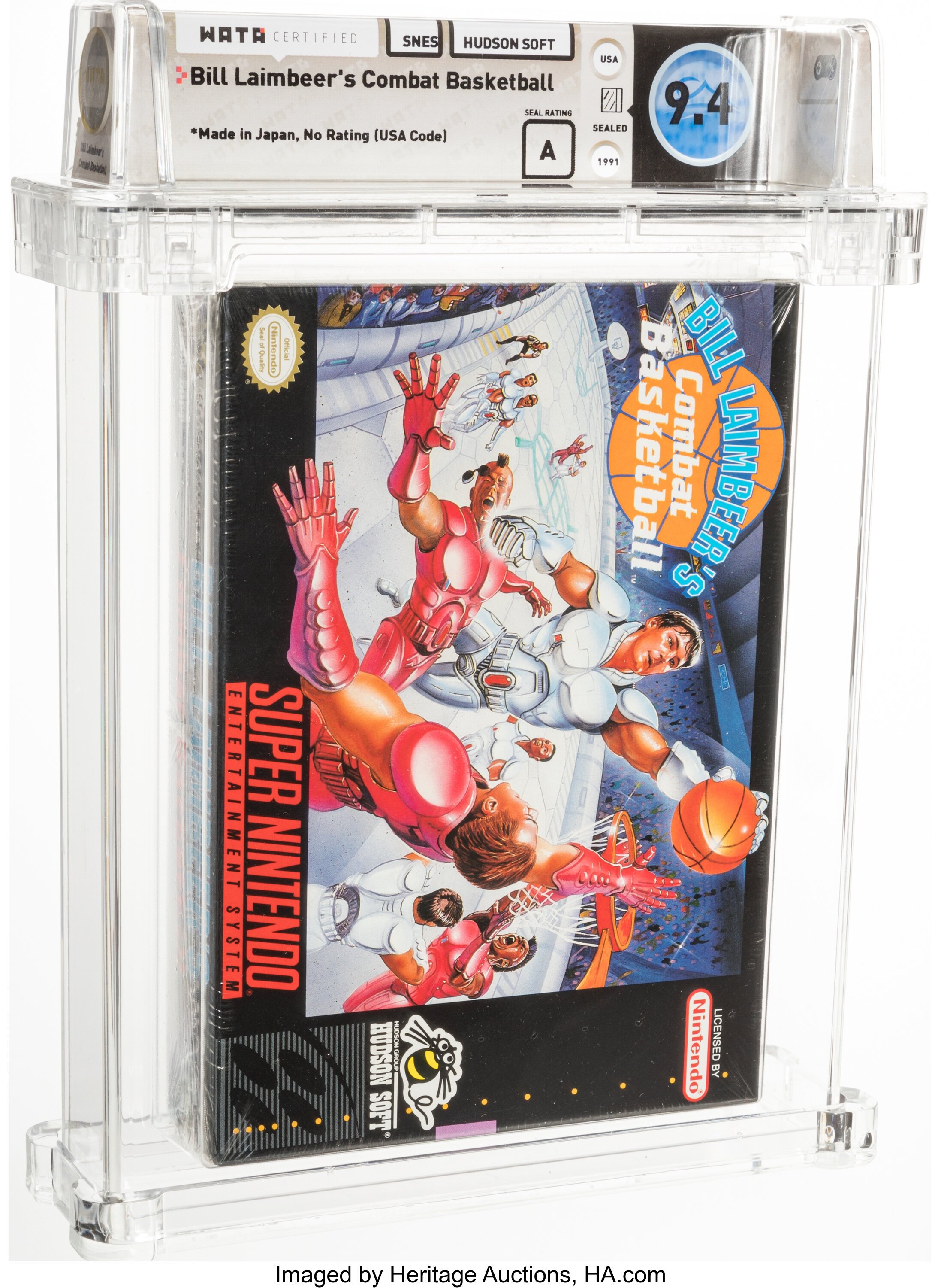Bill Laimbeer's Combat Basketball Super Nintendo (SNES): PSA Pop Report + Loose / CIB / Sealed Prices 2026
