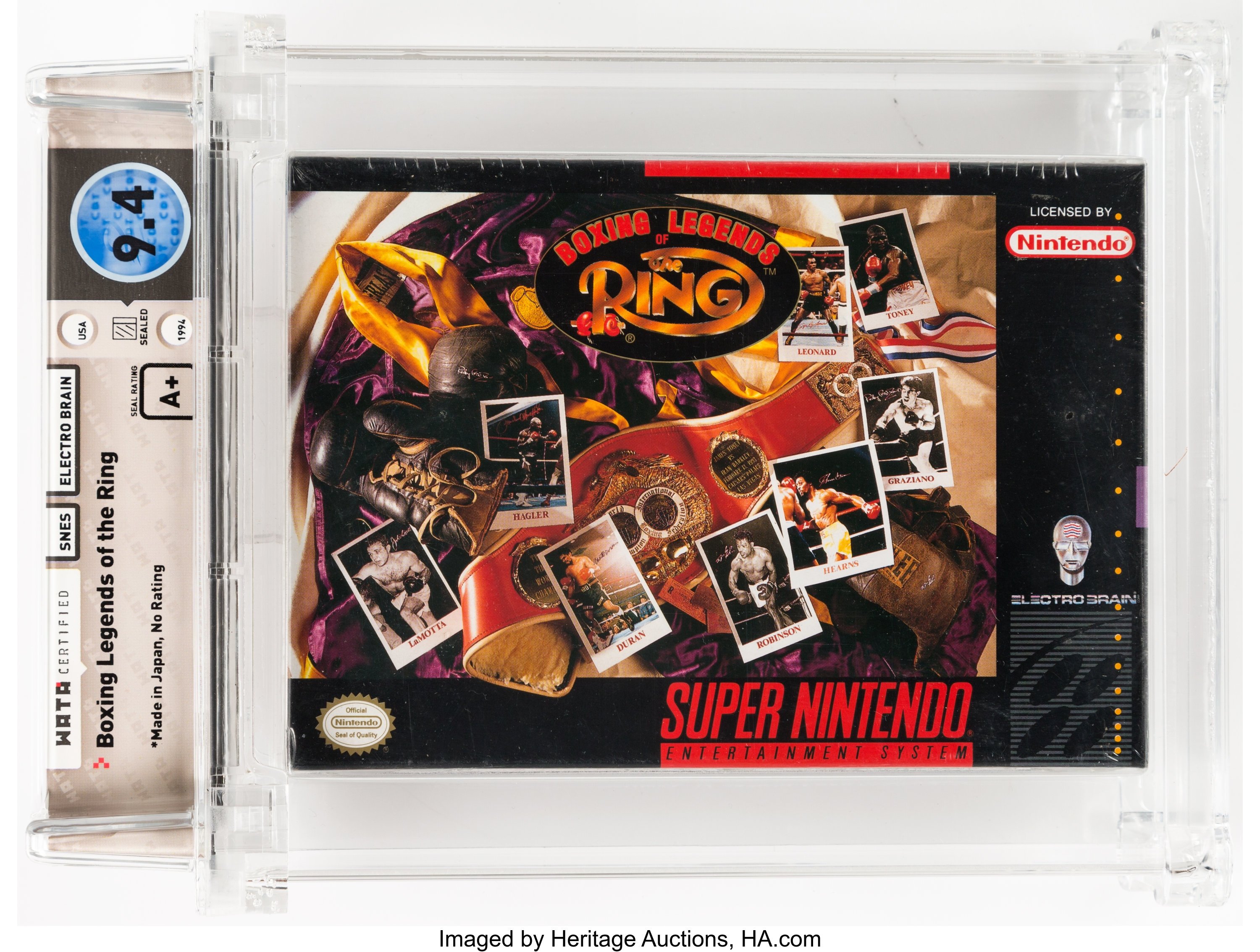 Boxing Legends of the Ring Super Nintendo (SNES): PSA Pop Report + Loose / CIB / Sealed Prices 2026