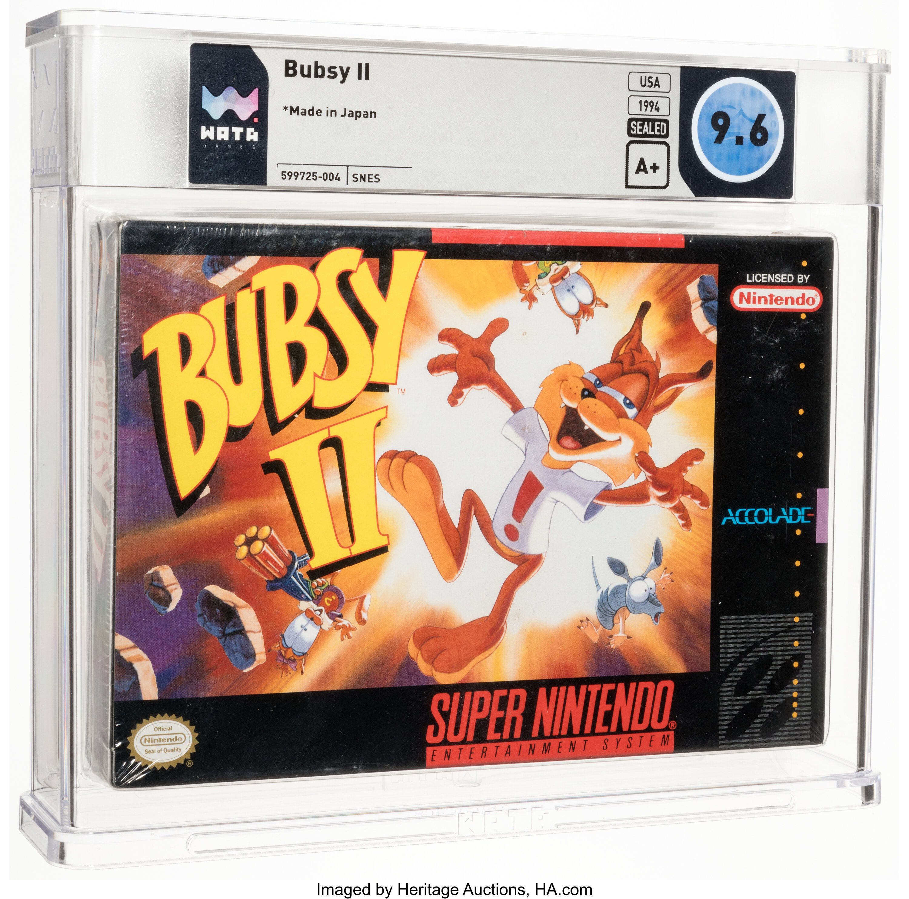 Bubsy II Super Nintendo (SNES): PSA Pop Report + Loose / CIB / Sealed Prices 2026