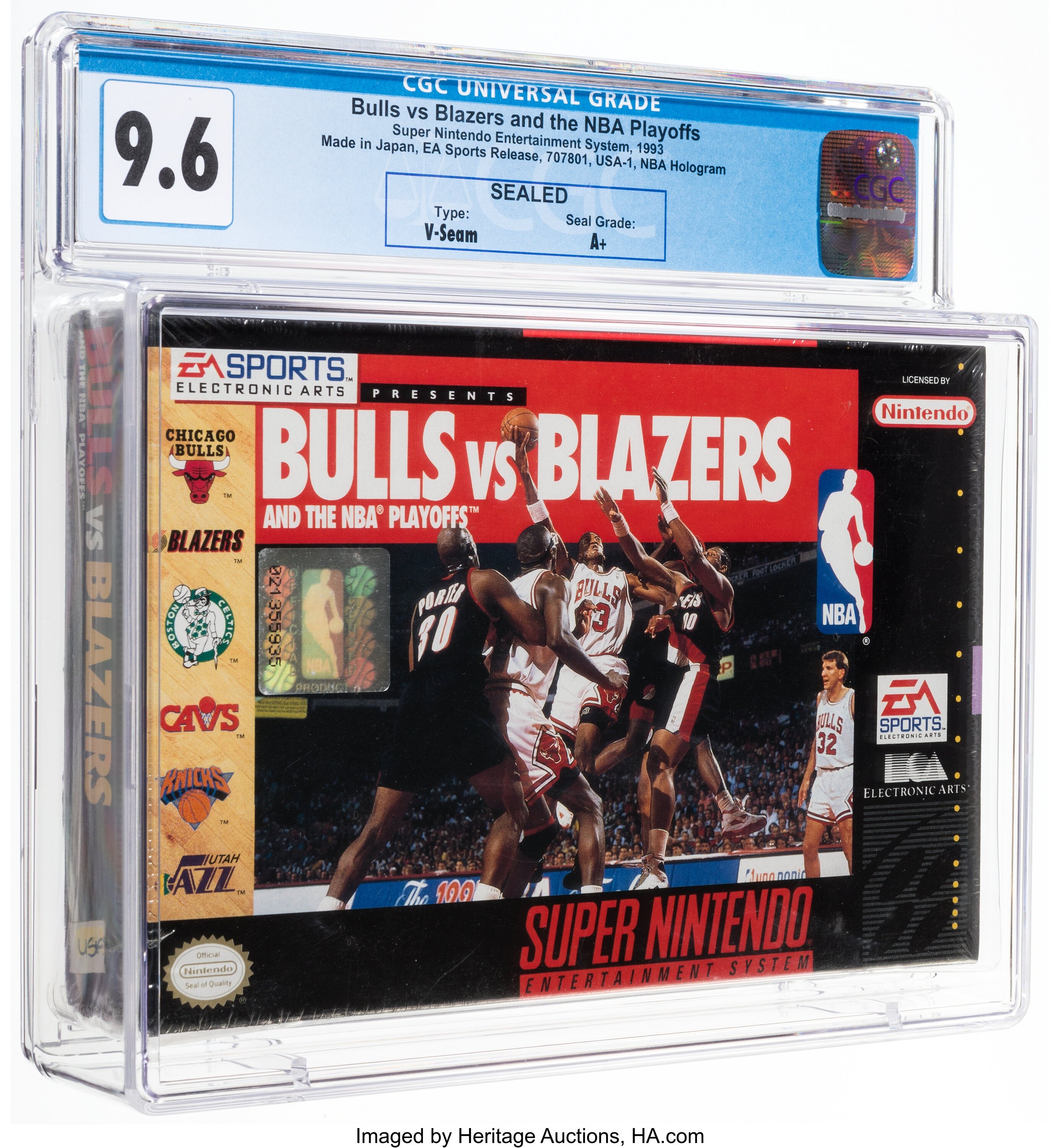 Bulls vs Blazers and the NBA Playoffs Super Nintendo (SNES): PSA Pop Report + Loose / CIB / Sealed Prices 2026