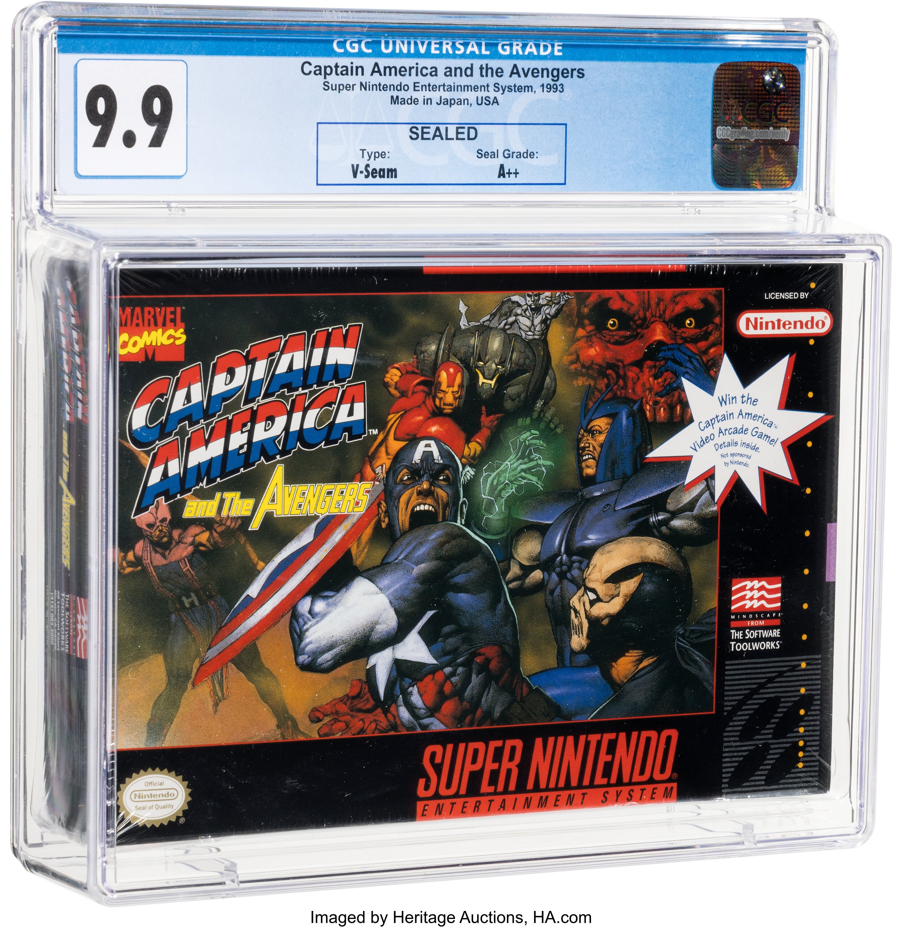 Captain America and The Avengers Super Nintendo (SNES): PSA Pop Report + Loose / CIB / Sealed Prices 2026