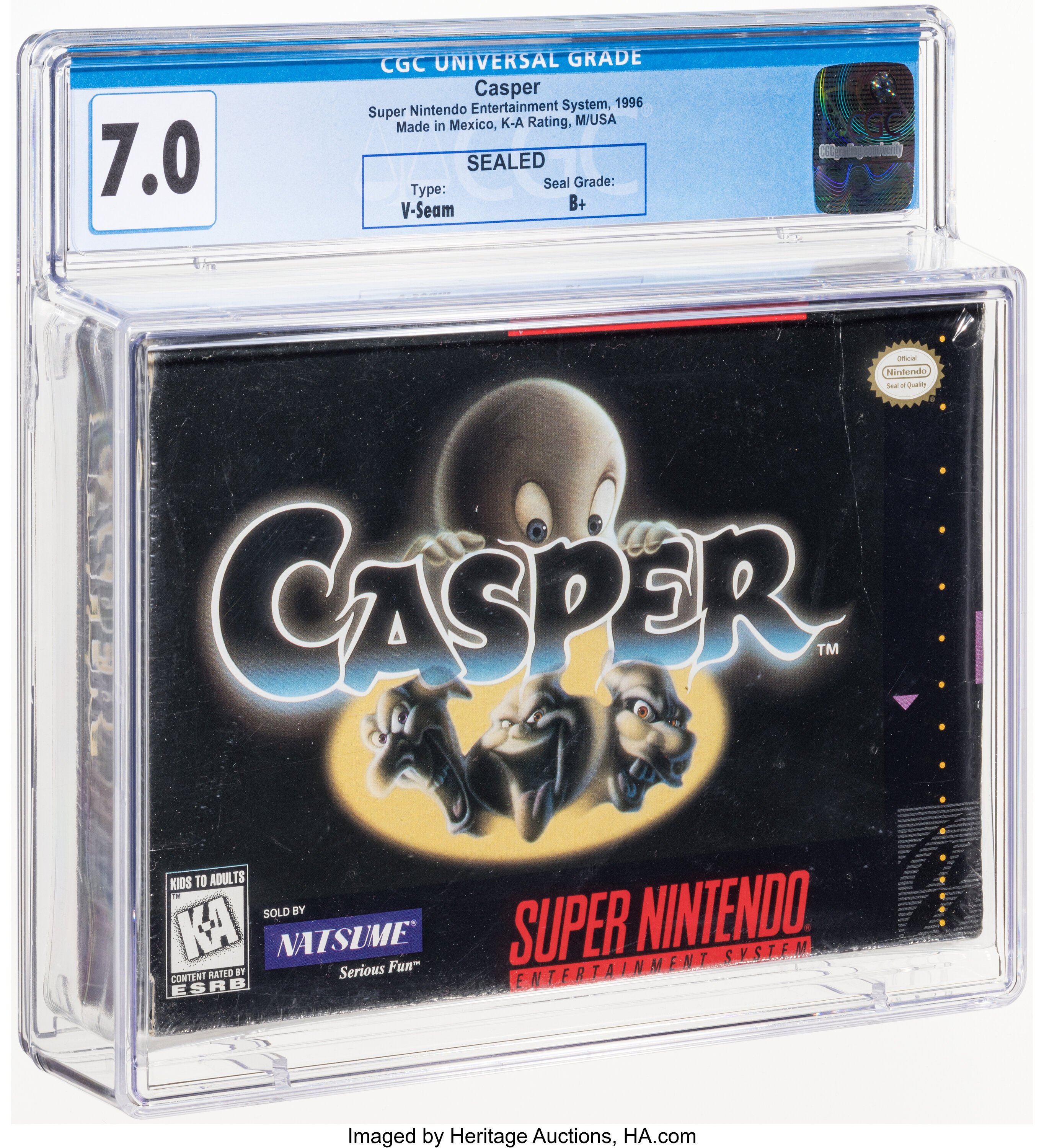 Casper Super Nintendo (SNES): PSA Pop Report + Loose / CIB / Sealed Prices 2026