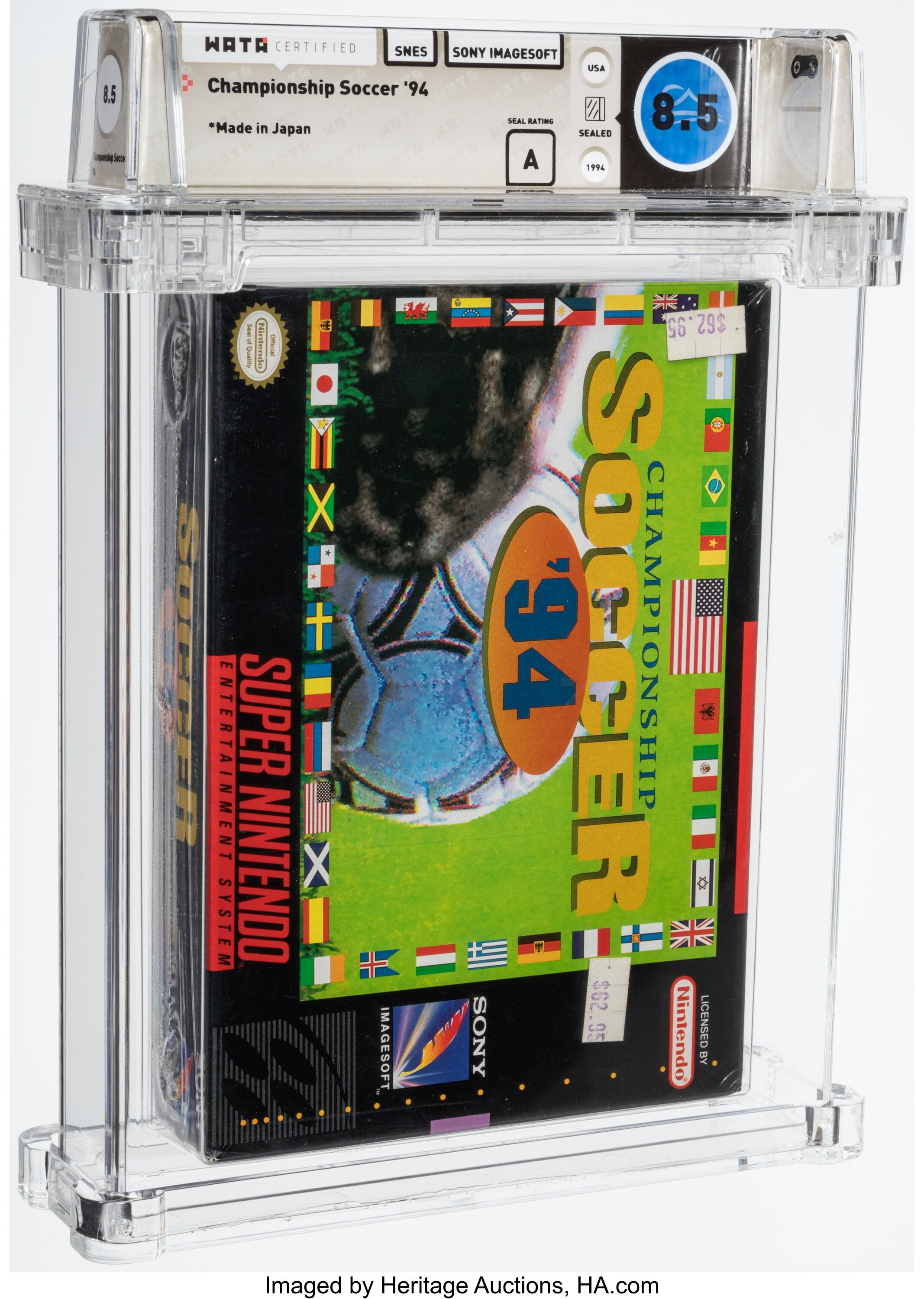 Championship Soccer '94 Super Nintendo (SNES): PSA Pop Report + Loose / CIB / Sealed Prices 2026