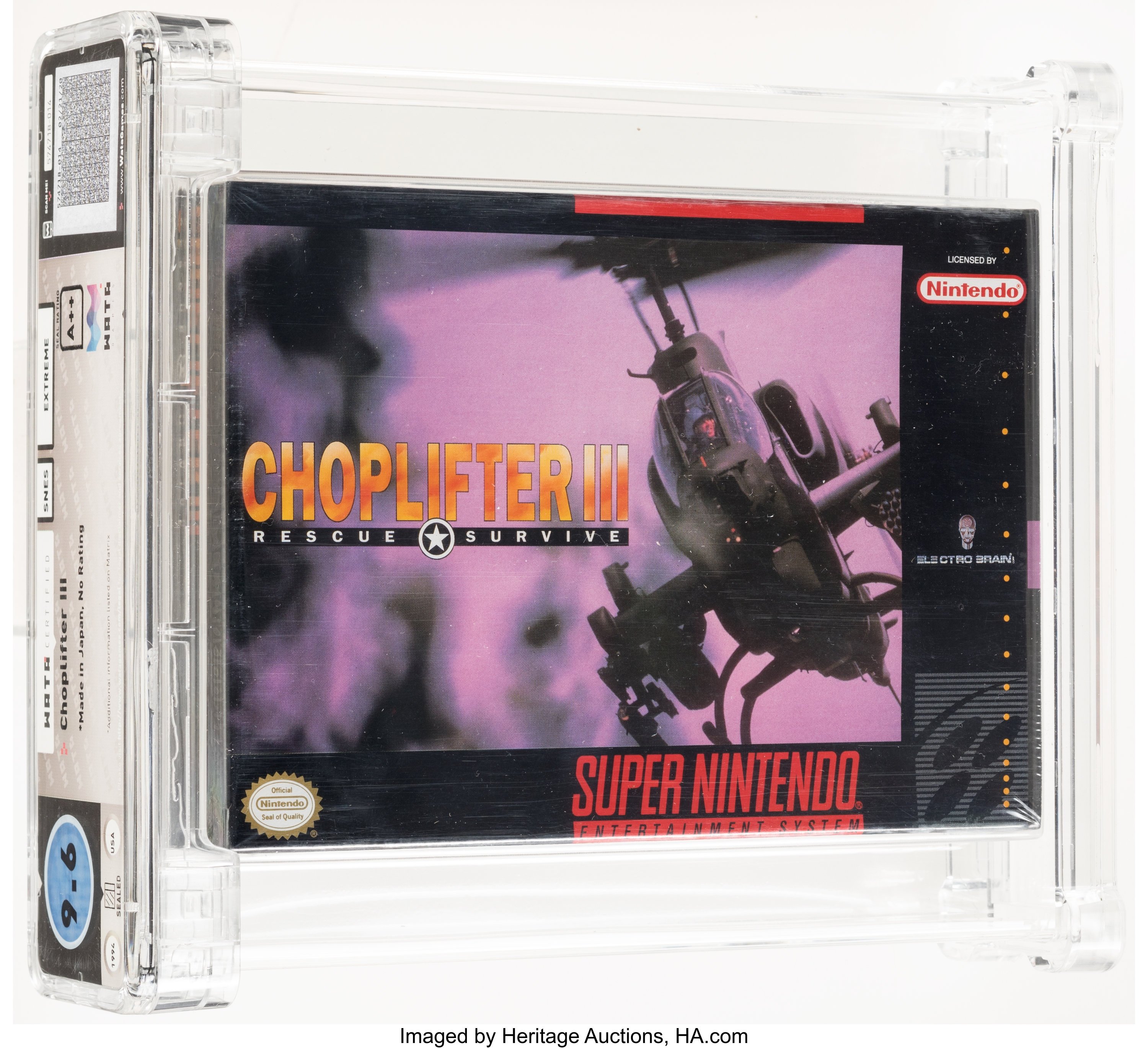 Choplifter III Super Nintendo (SNES): PSA Pop Report + Loose / CIB / Sealed Prices 2026
