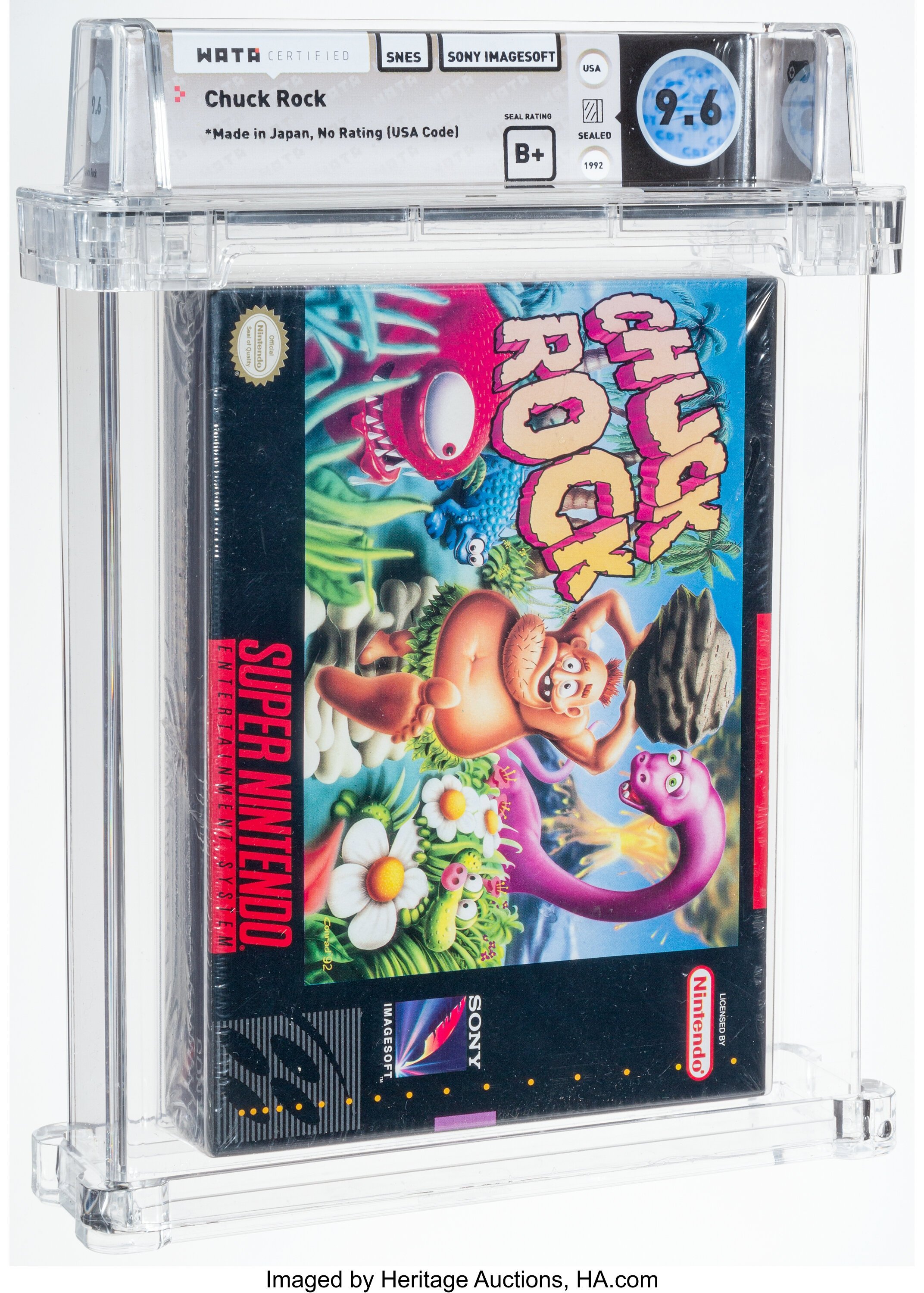 Chuck Rock Super Nintendo (SNES): PSA Pop Report + Loose / CIB / Sealed Prices 2026