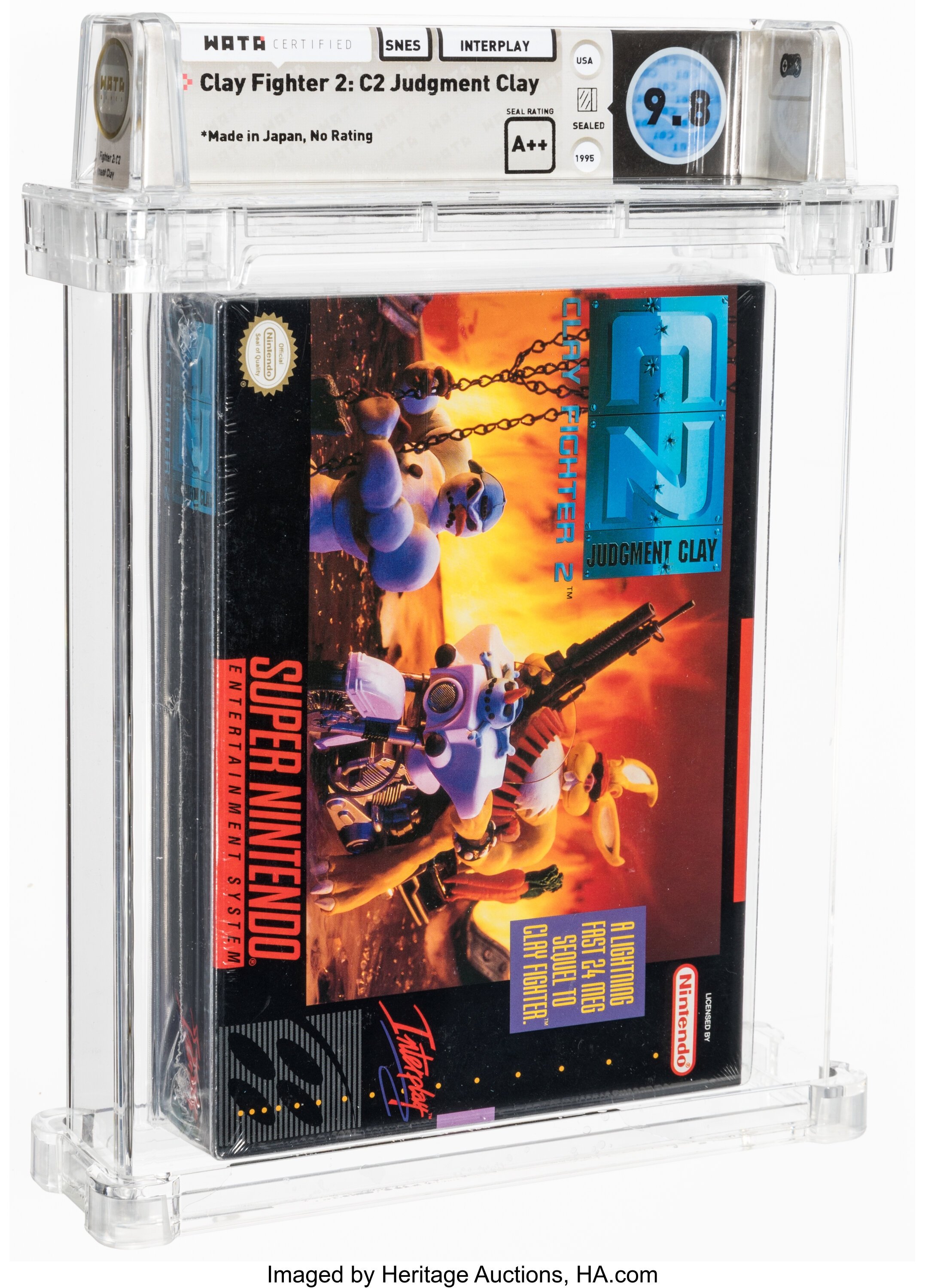 Clay Fighter 2: C2 Judgment Clay Super Nintendo (SNES): PSA Pop Report + Loose / CIB / Sealed Prices 2026