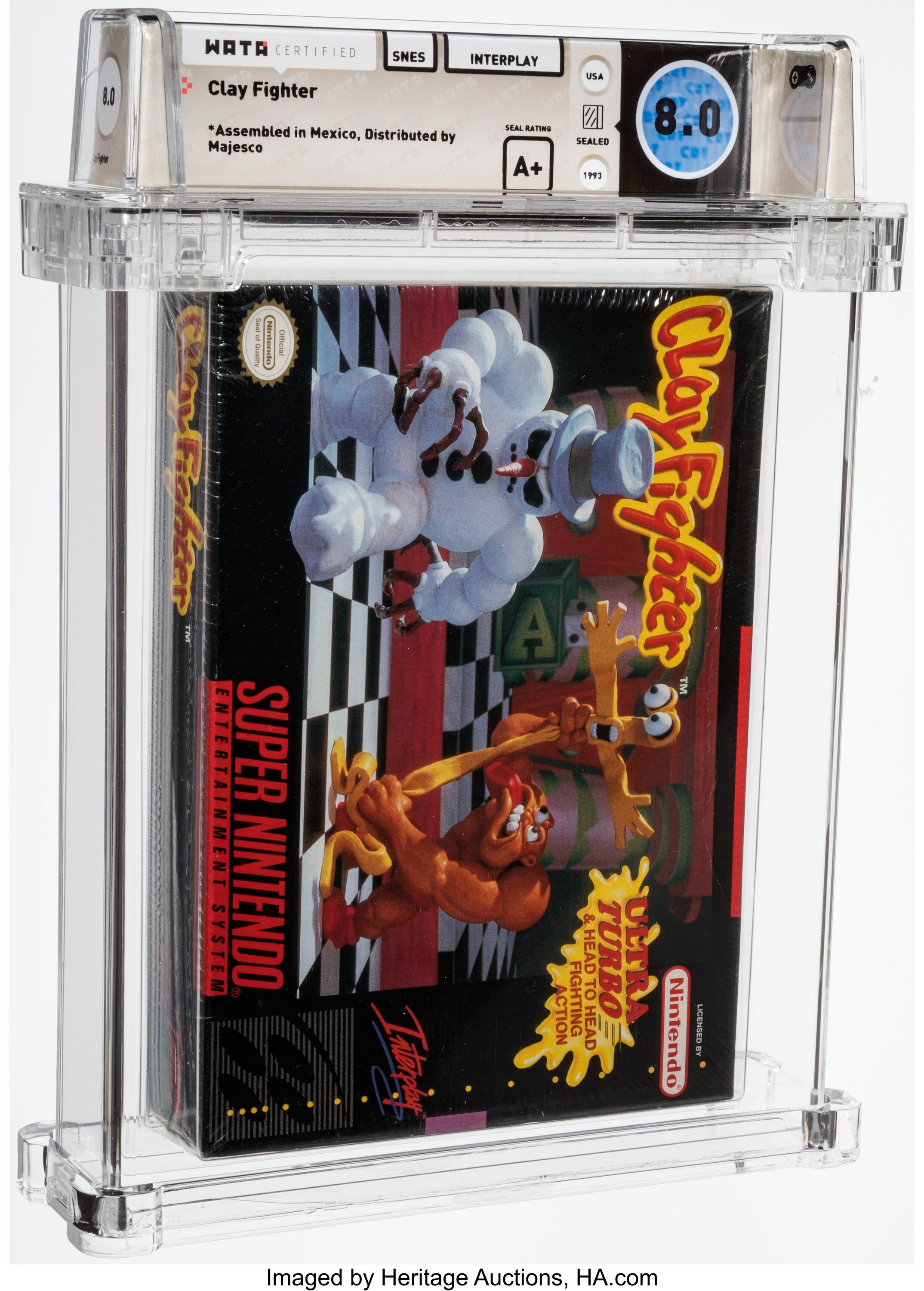 Clay Fighter Super Nintendo (SNES): PSA Pop Report + Loose / CIB / Sealed Prices 2026