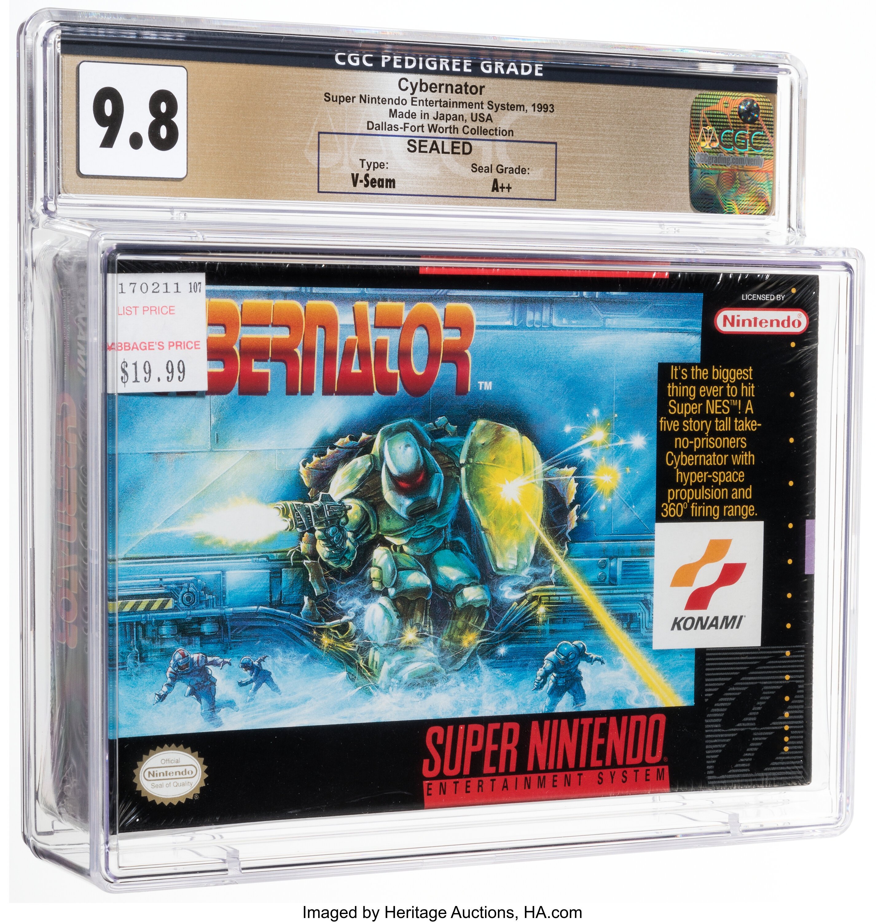 Cybernator Super Nintendo (SNES): PSA Pop Report + Loose / CIB / Sealed Prices 2026