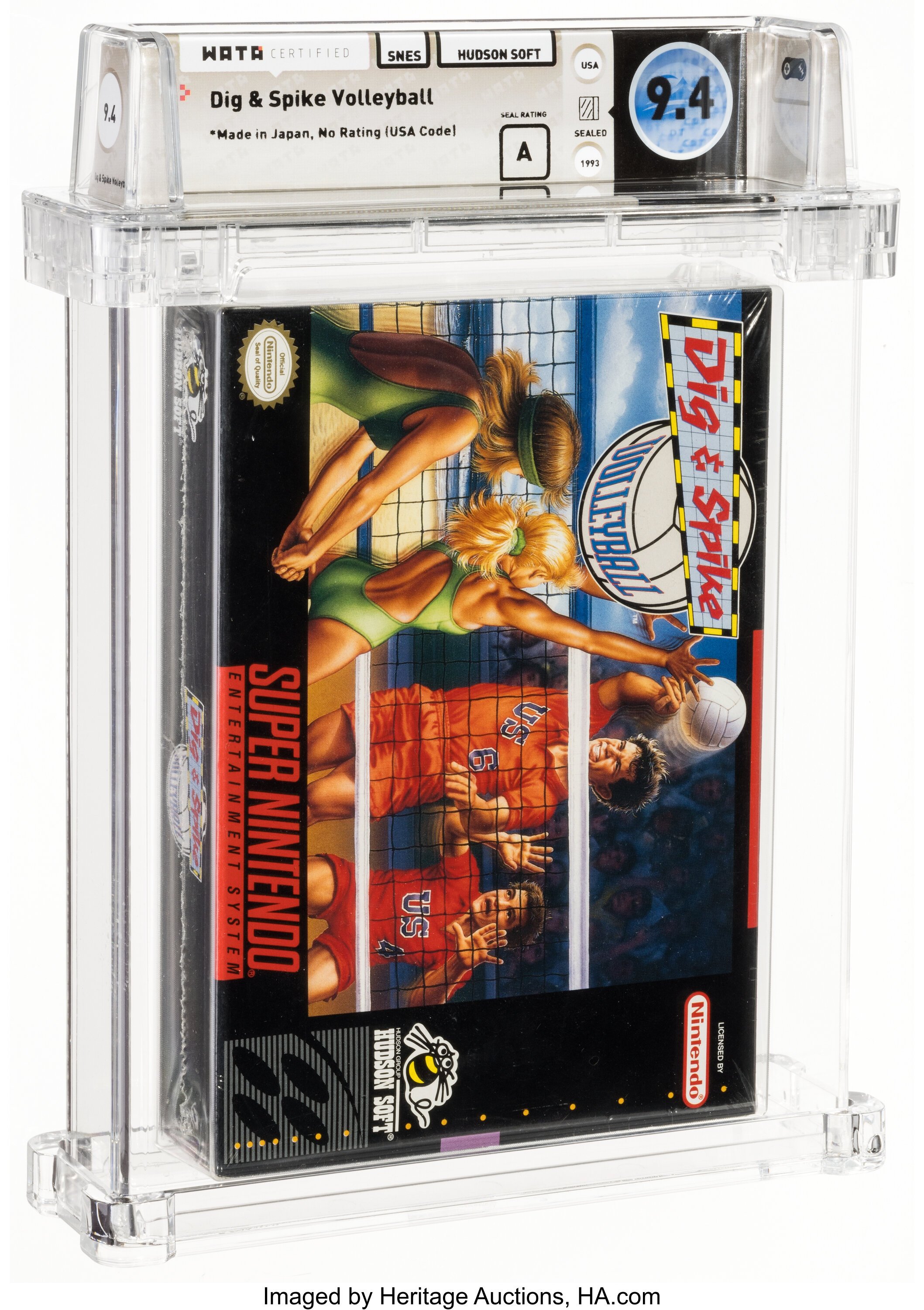 Dig & Spike Volleyball Super Nintendo (SNES): PSA Pop Report + Loose / CIB / Sealed Prices 2026