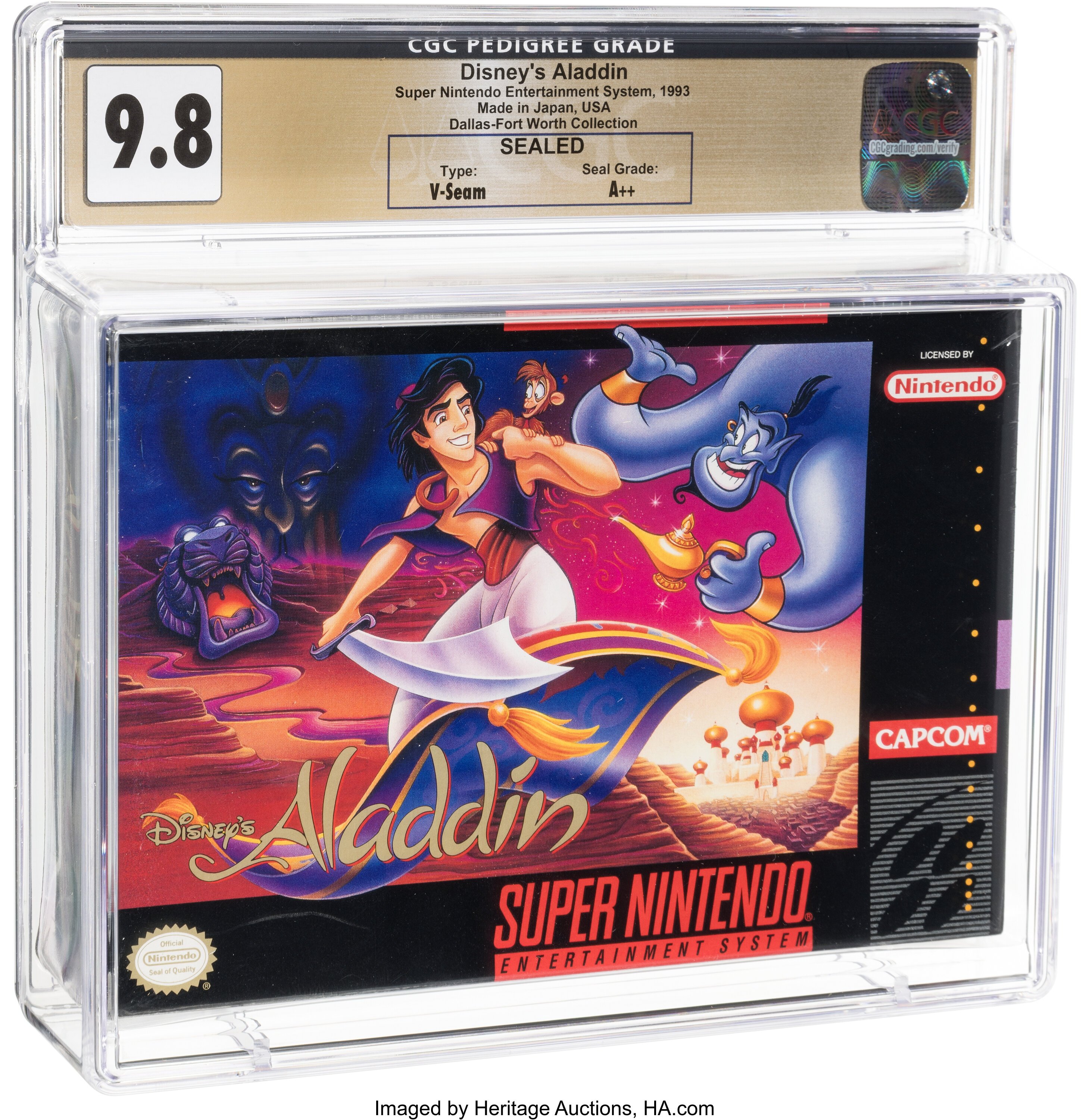 Disney's Aladdin Super Nintendo (SNES): PSA Pop Report + Loose / CIB / Sealed Prices 2026