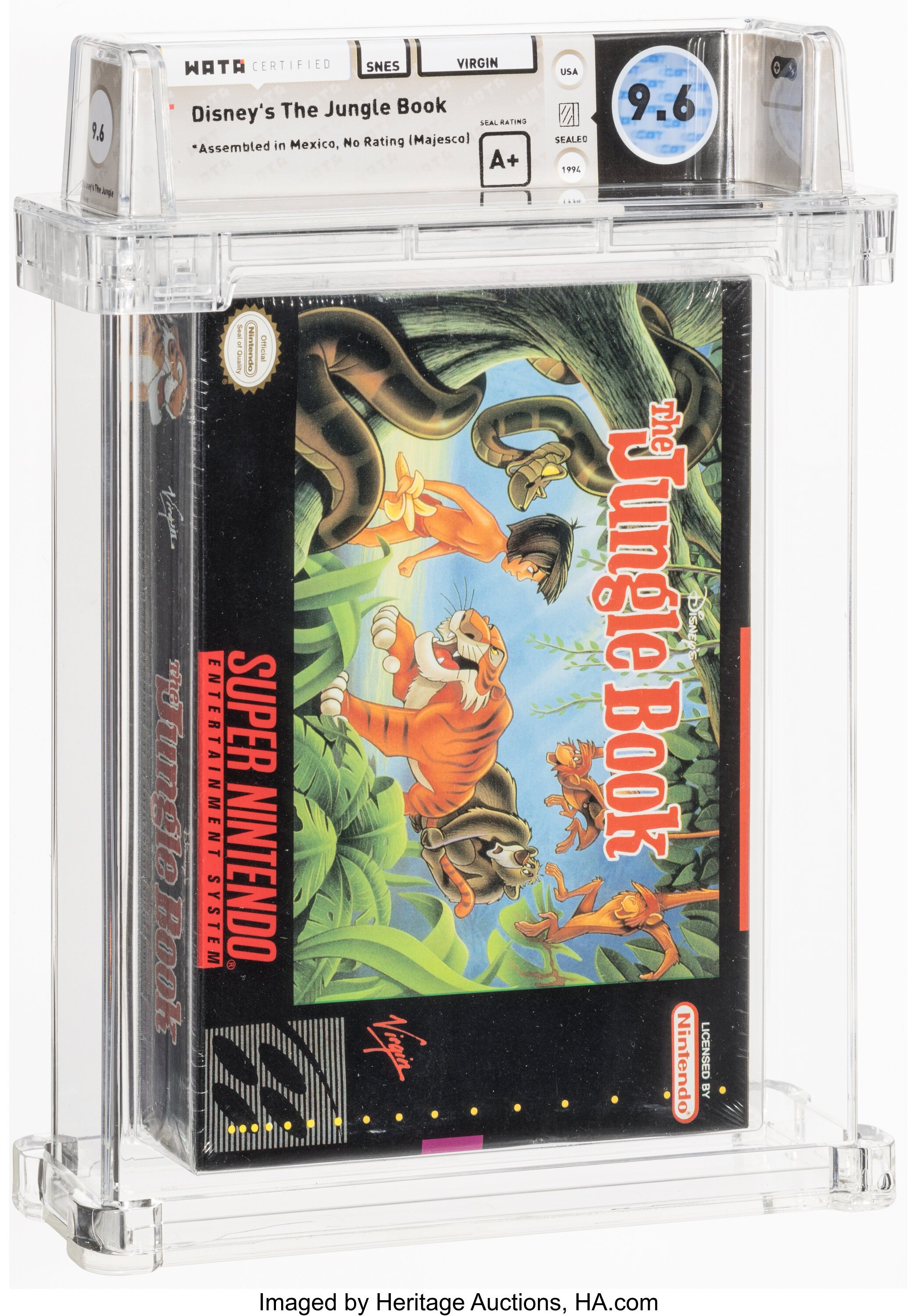 Disney's The Jungle Book Super Nintendo (SNES): PSA Pop Report + Loose / CIB / Sealed Prices 2026