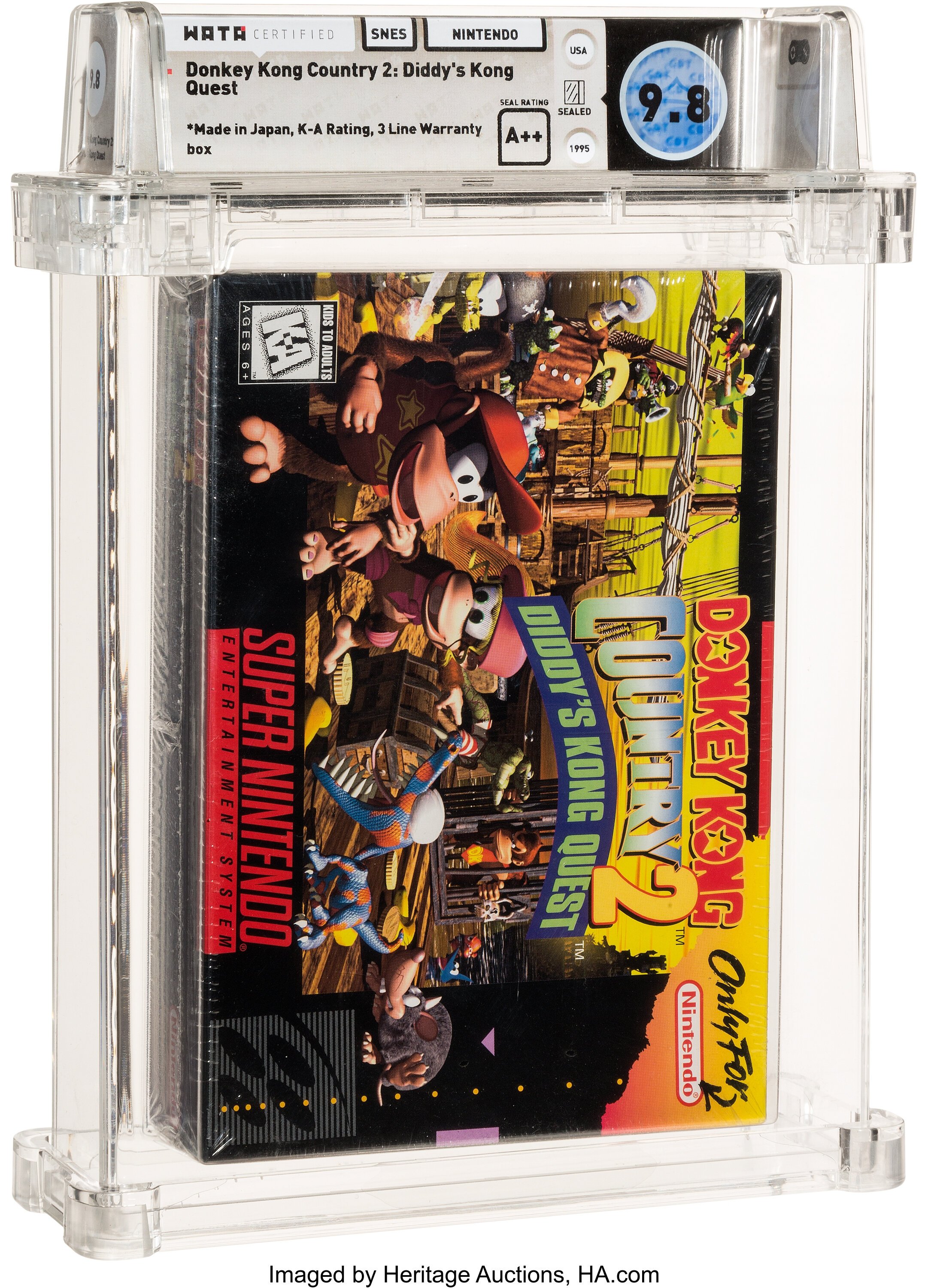 Donkey Kong Country 2: Diddy's Kong Quest Super Nintendo (SNES): PSA Pop Report + Loose / CIB / Sealed Prices 2026