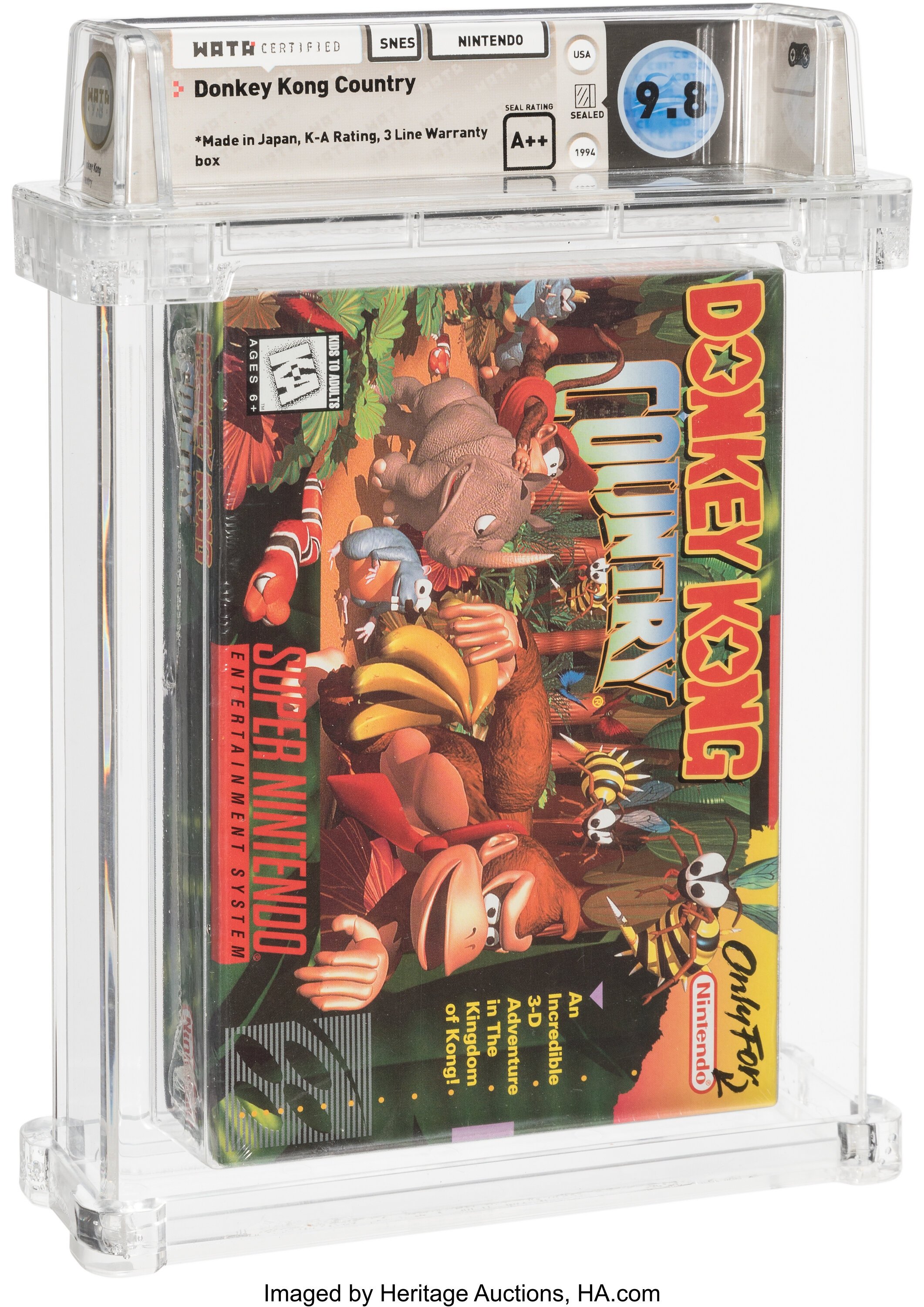 Donkey Kong Country Super Nintendo (SNES): PSA Pop Report + Loose / CIB / Sealed Prices 2026
