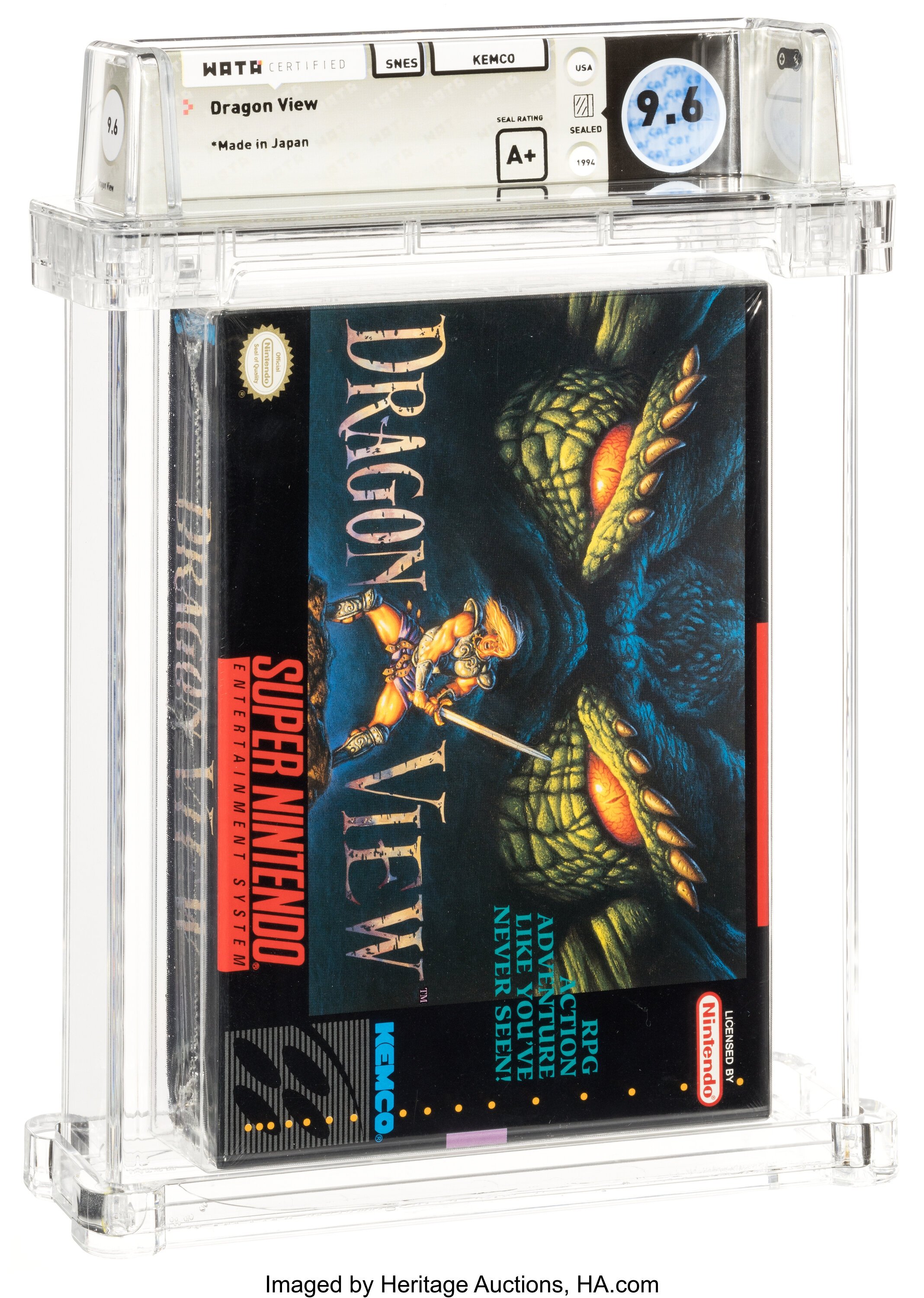 Dragon View Super Nintendo (SNES): PSA Pop Report + Loose / CIB / Sealed Prices 2026