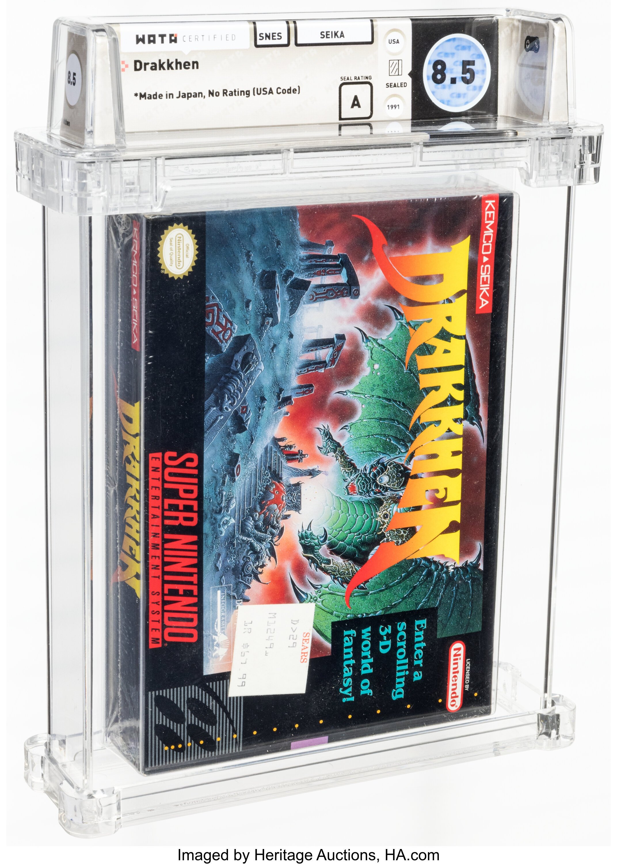 Drakkhen Super Nintendo (SNES): PSA Pop Report + Loose / CIB / Sealed Prices 2026