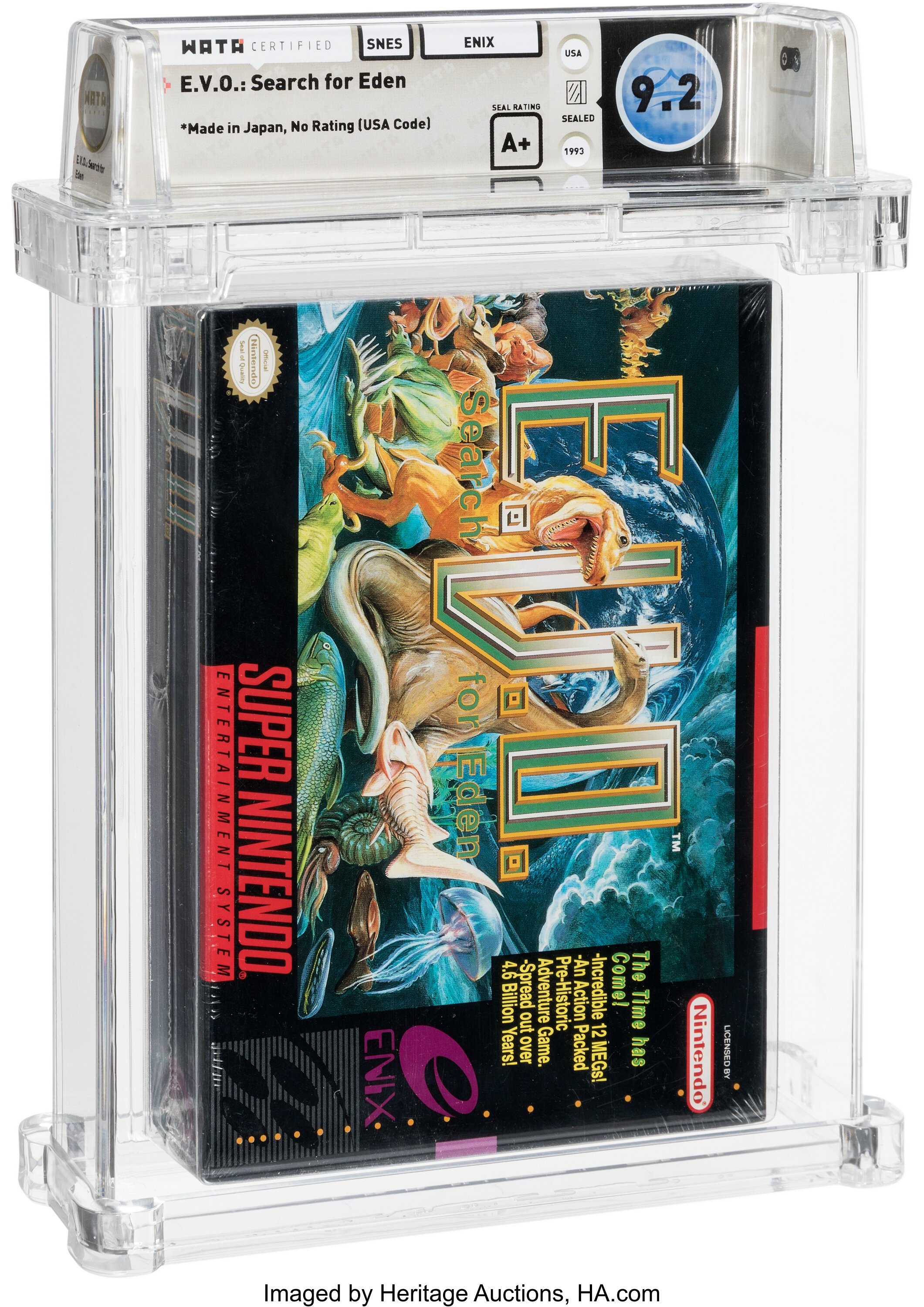 E.V.O.: Search for Eden Super Nintendo (SNES): PSA Pop Report + Loose / CIB / Sealed Prices 2026