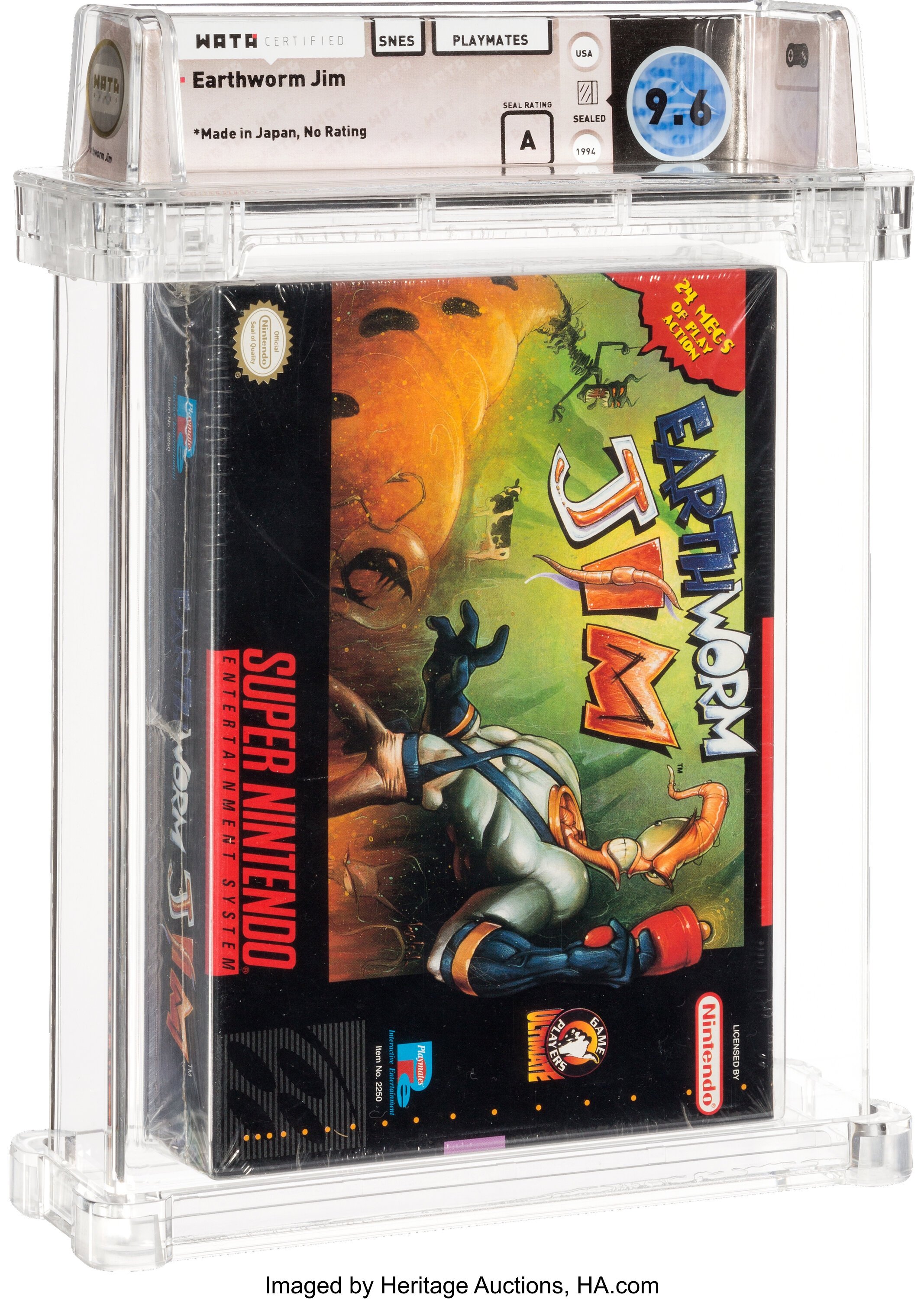 Earthworm Jim Super Nintendo (SNES): PSA Pop Report + Loose / CIB / Sealed Prices 2026