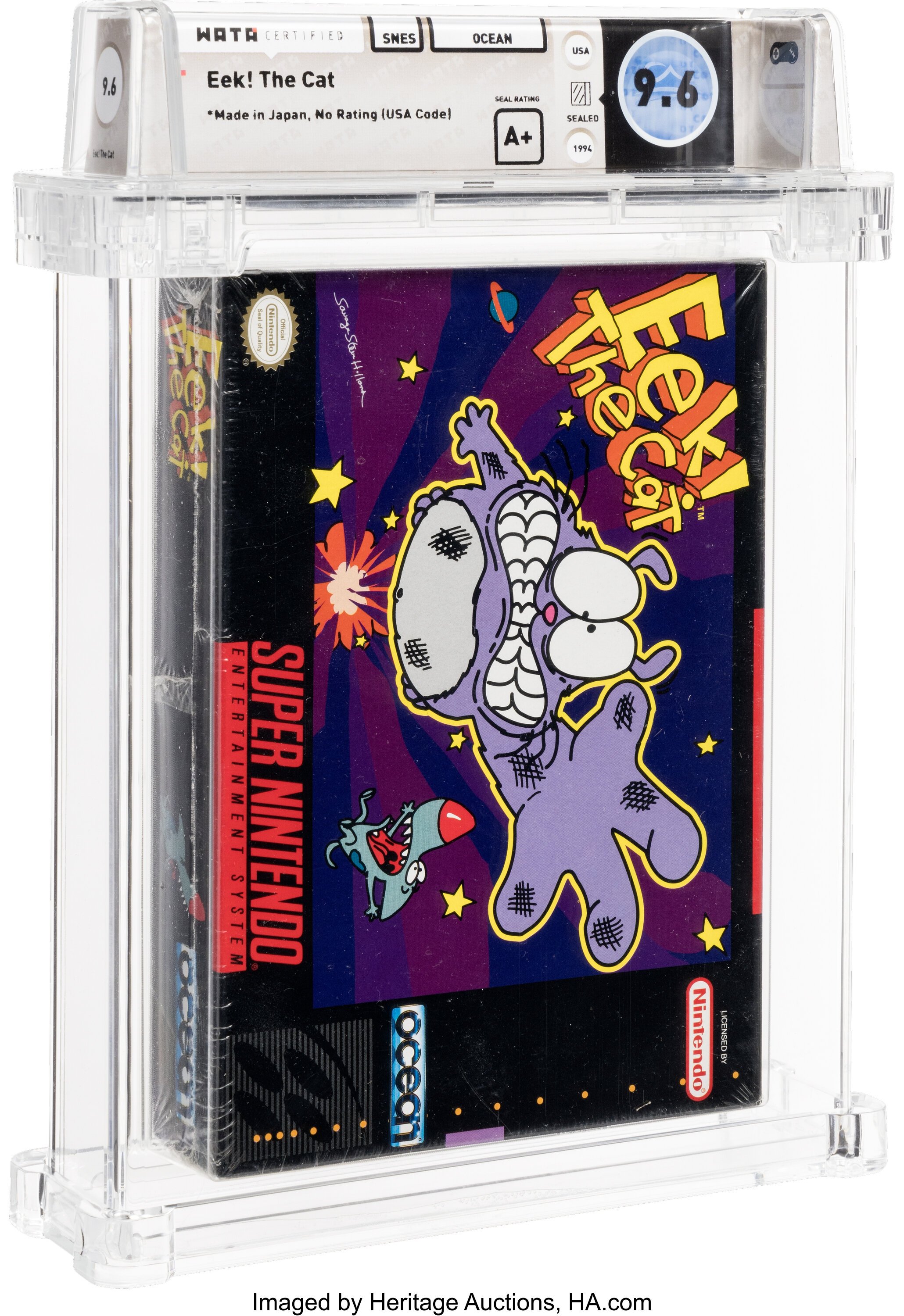 Eek! The Cat Super Nintendo (SNES): PSA Pop Report + Loose / CIB / Sealed Prices 2026