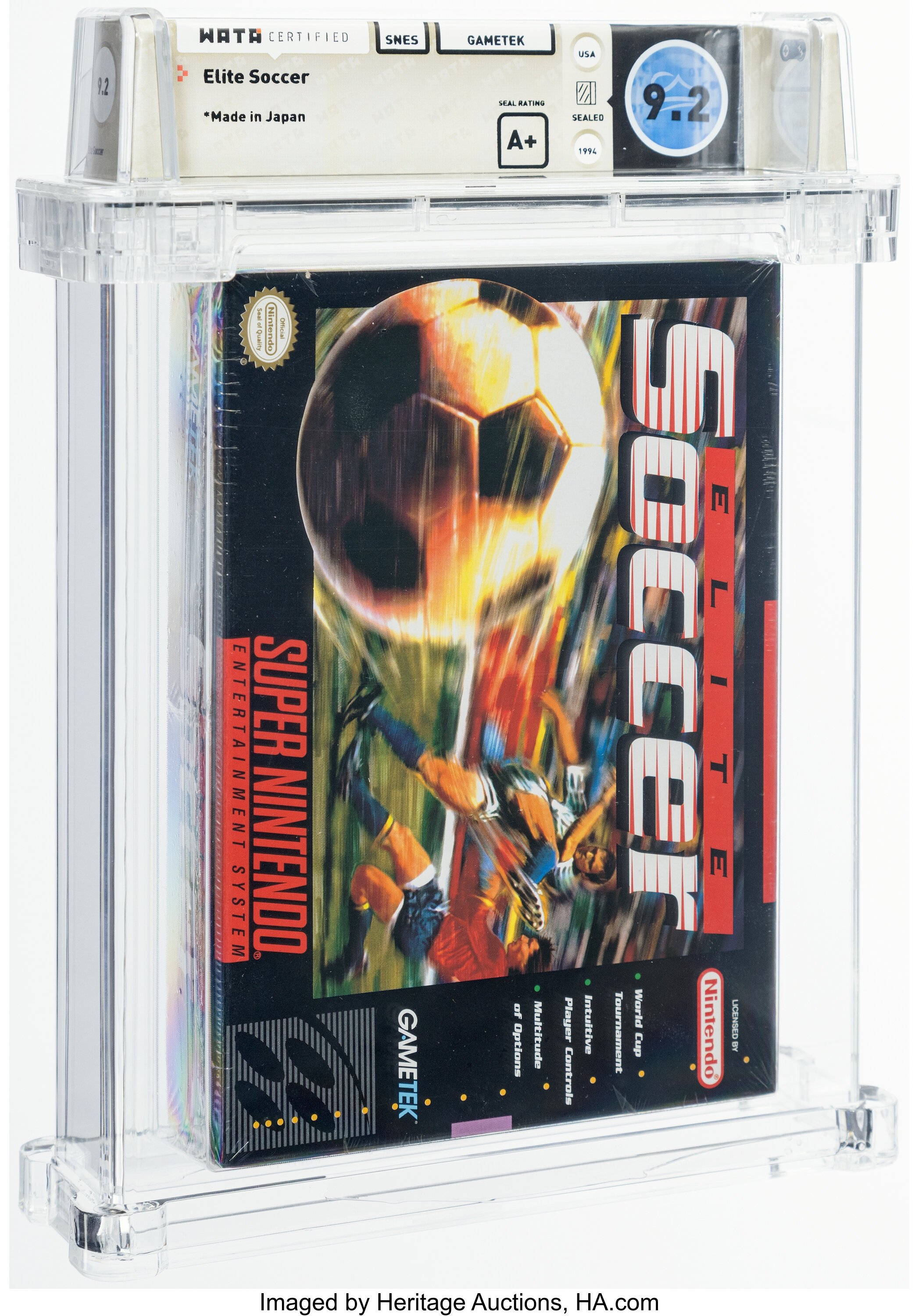 Elite Soccer Super Nintendo (SNES): PSA Pop Report + Loose / CIB / Sealed Prices 2026