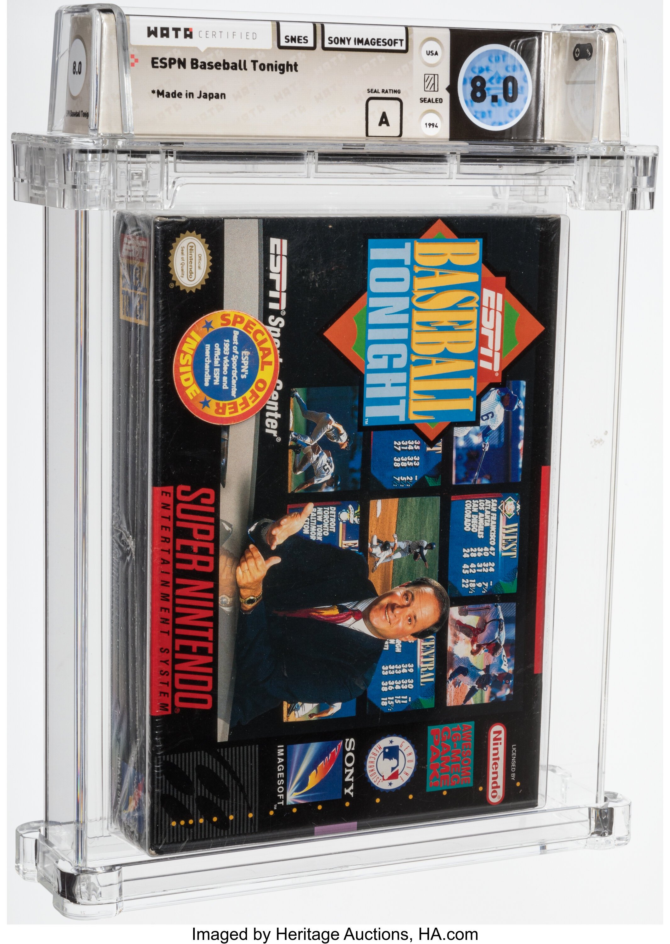 ESPN Baseball Tonight Super Nintendo (SNES): PSA Pop Report + Loose / CIB / Sealed Prices 2026