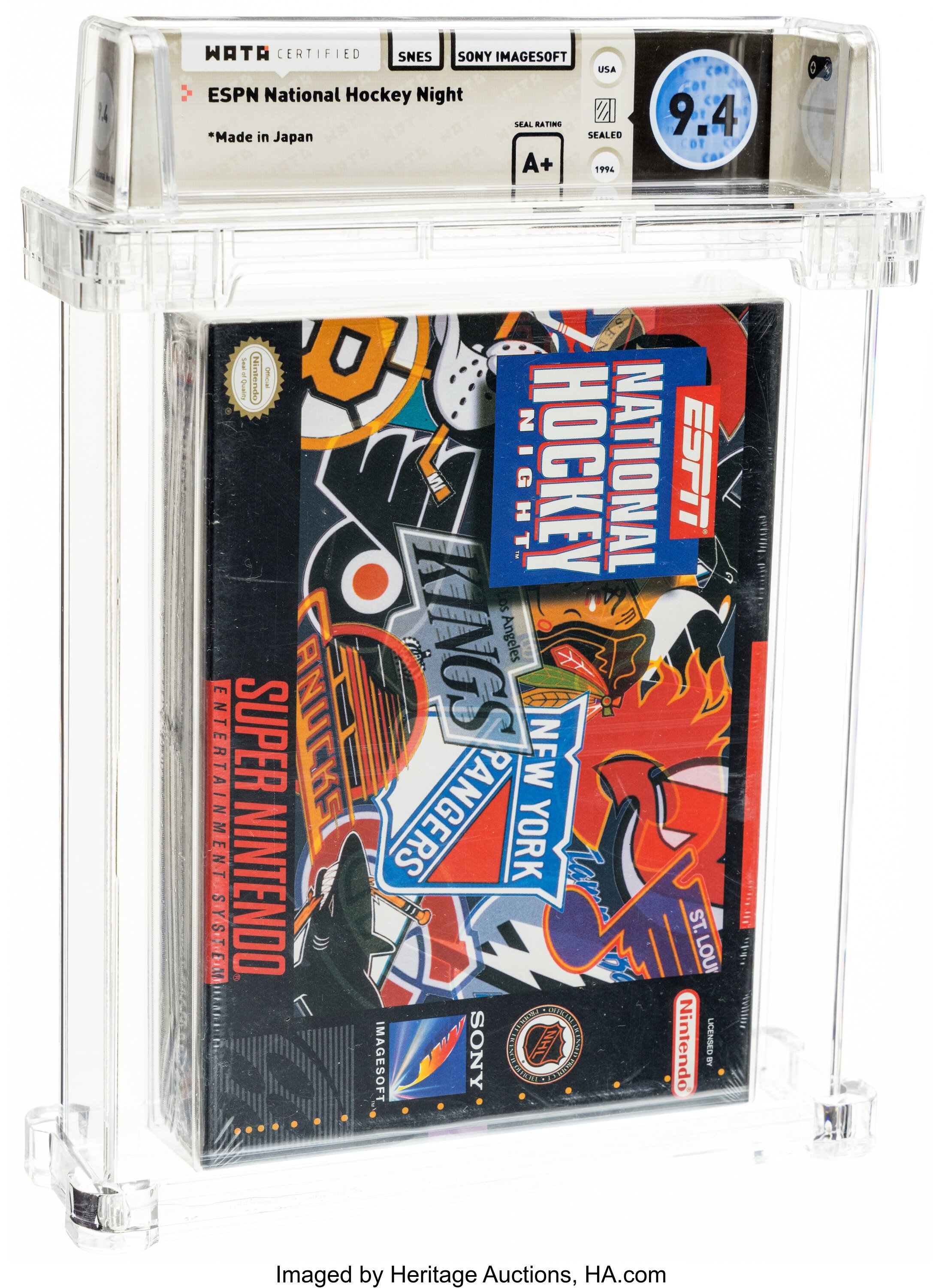 ESPN National Hockey Night Super Nintendo (SNES): PSA Pop Report + Loose / CIB / Sealed Prices 2026