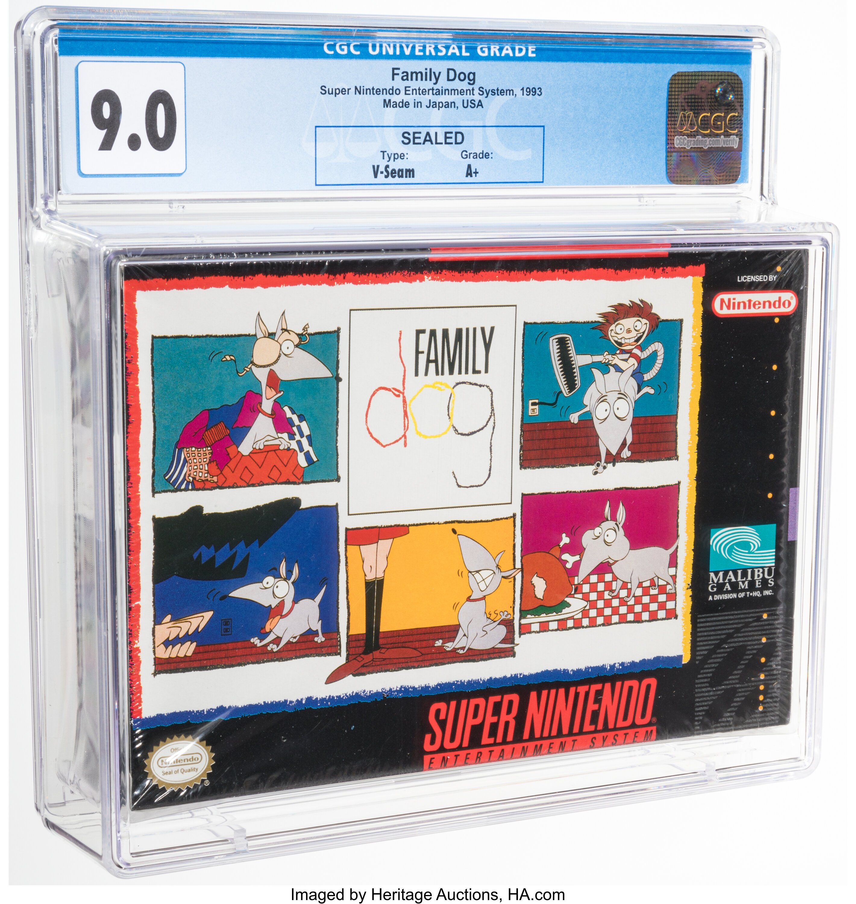 Family Dog Super Nintendo (SNES): PSA Pop Report + Loose / CIB / Sealed Prices 2026
