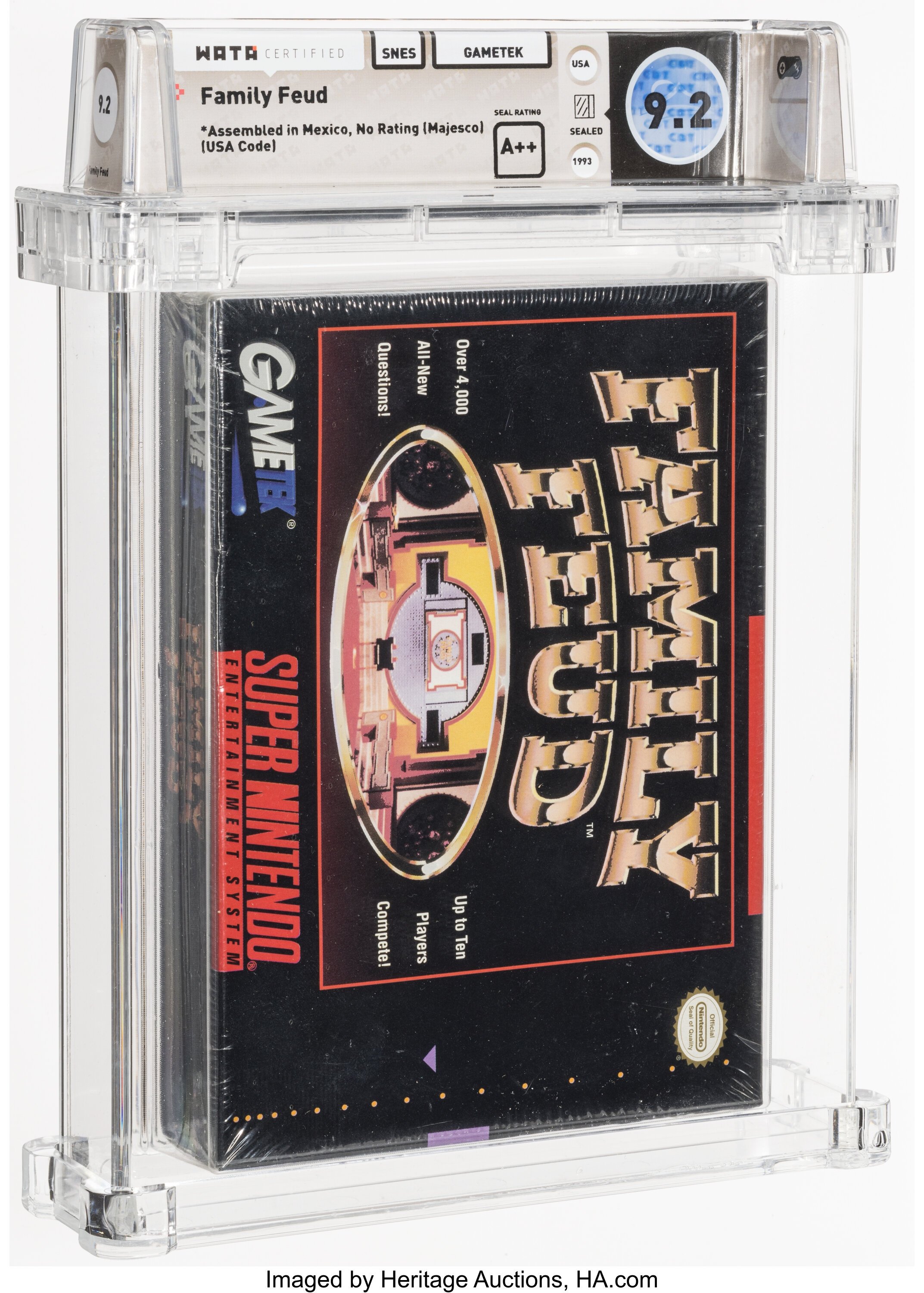 Family Feud Super Nintendo (SNES): PSA Pop Report + Loose / CIB / Sealed Prices 2026