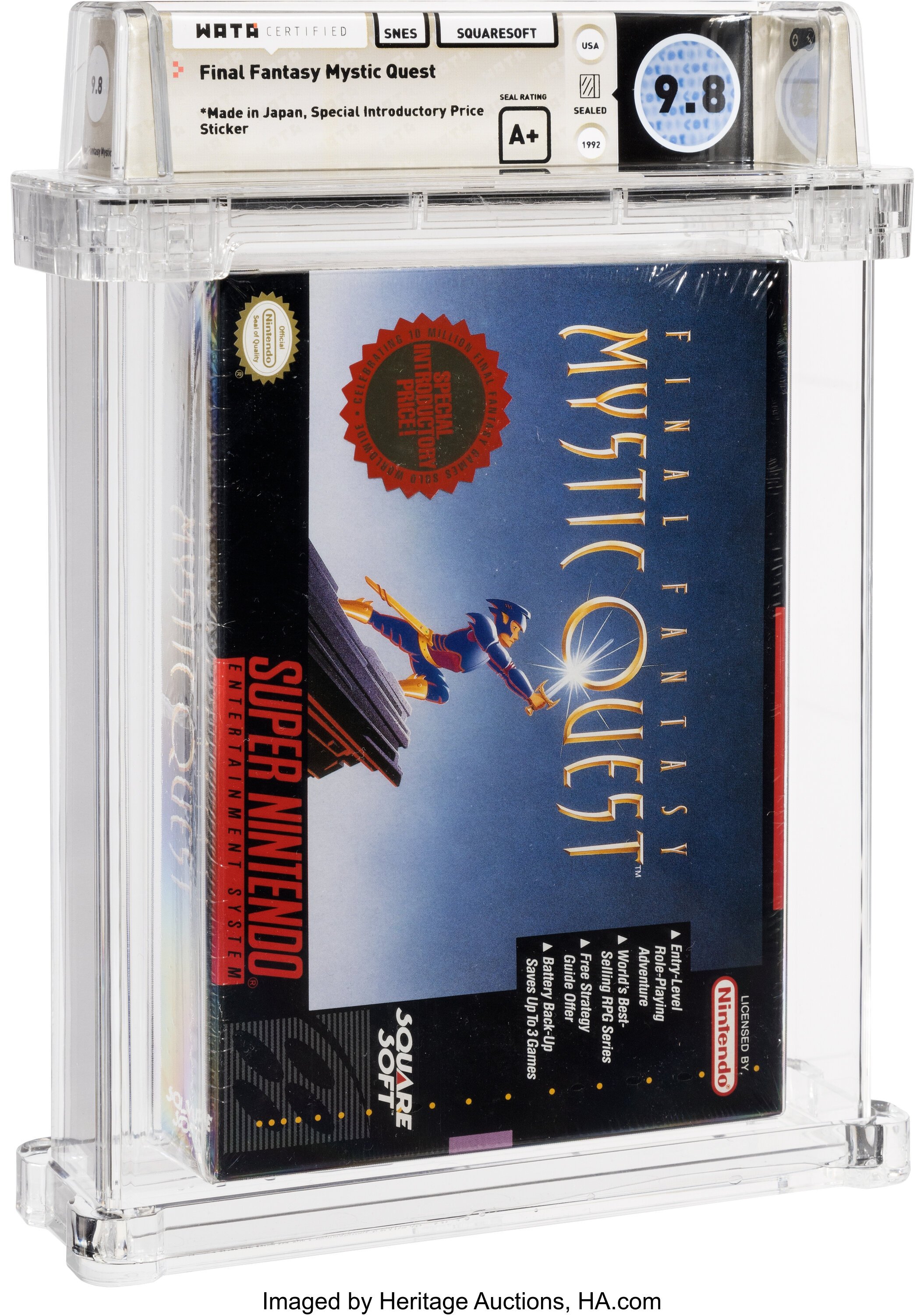 Final Fantasy Mystic Quest Super Nintendo (SNES): PSA Pop Report + Loose / CIB / Sealed Prices 2026
