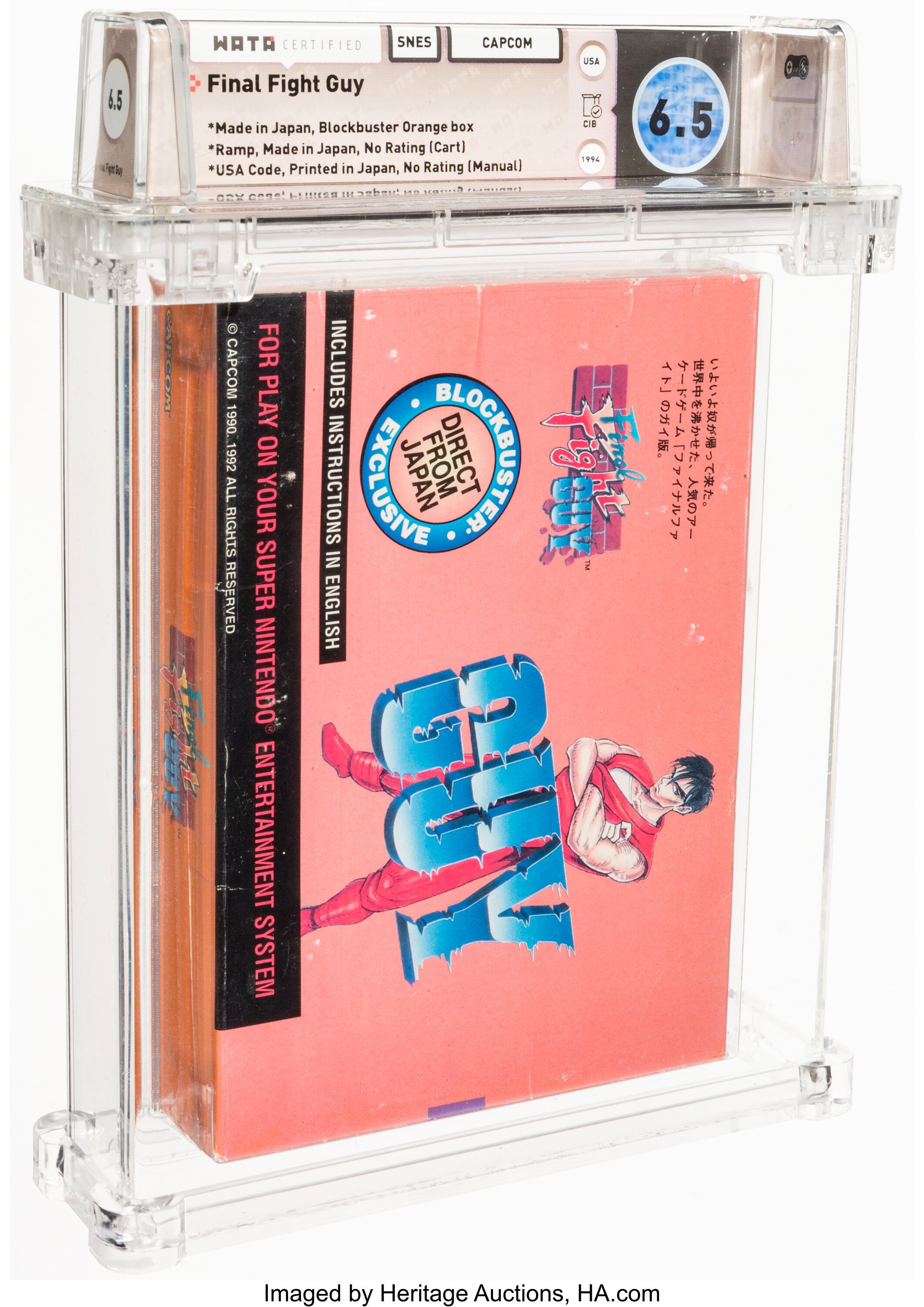 Final Fight Guy Super Nintendo (SNES): PSA Pop Report + Loose / CIB / Sealed Prices 2026