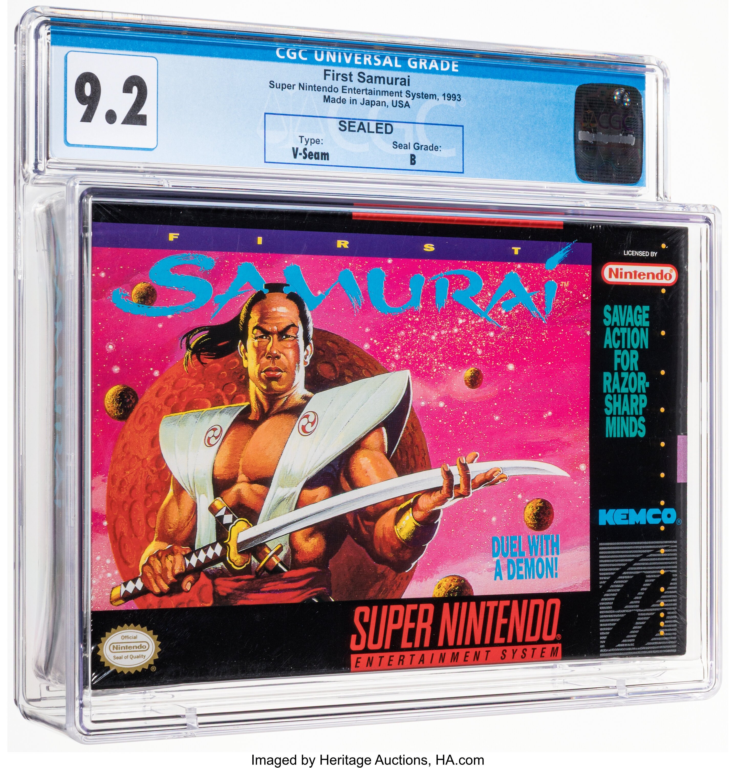 First Samurai Super Nintendo (SNES): PSA Pop Report + Loose / CIB / Sealed Prices 2026