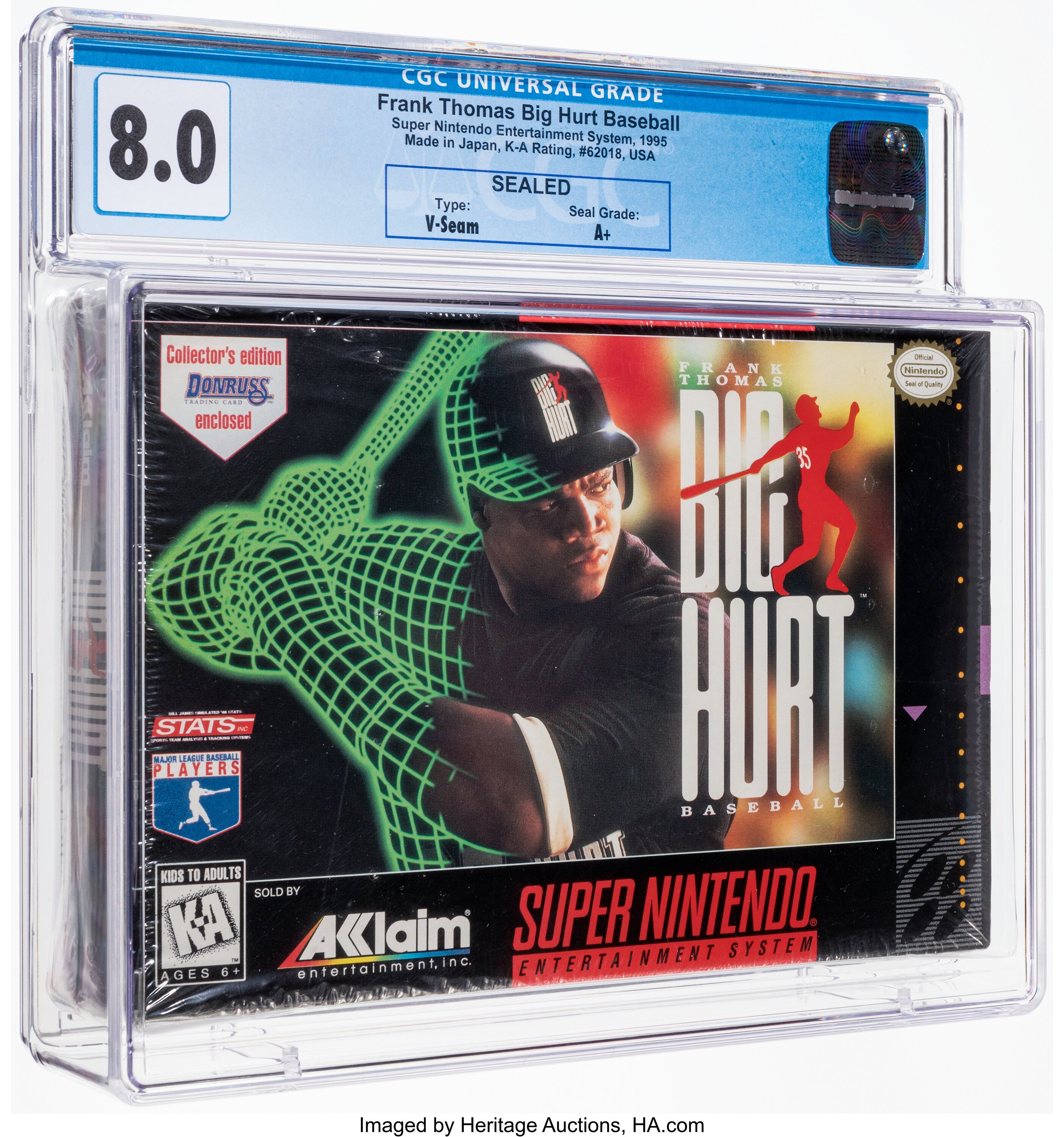 Frank Thomas Big Hurt Baseball Super Nintendo (SNES): PSA Pop Report + Loose / CIB / Sealed Prices 2026