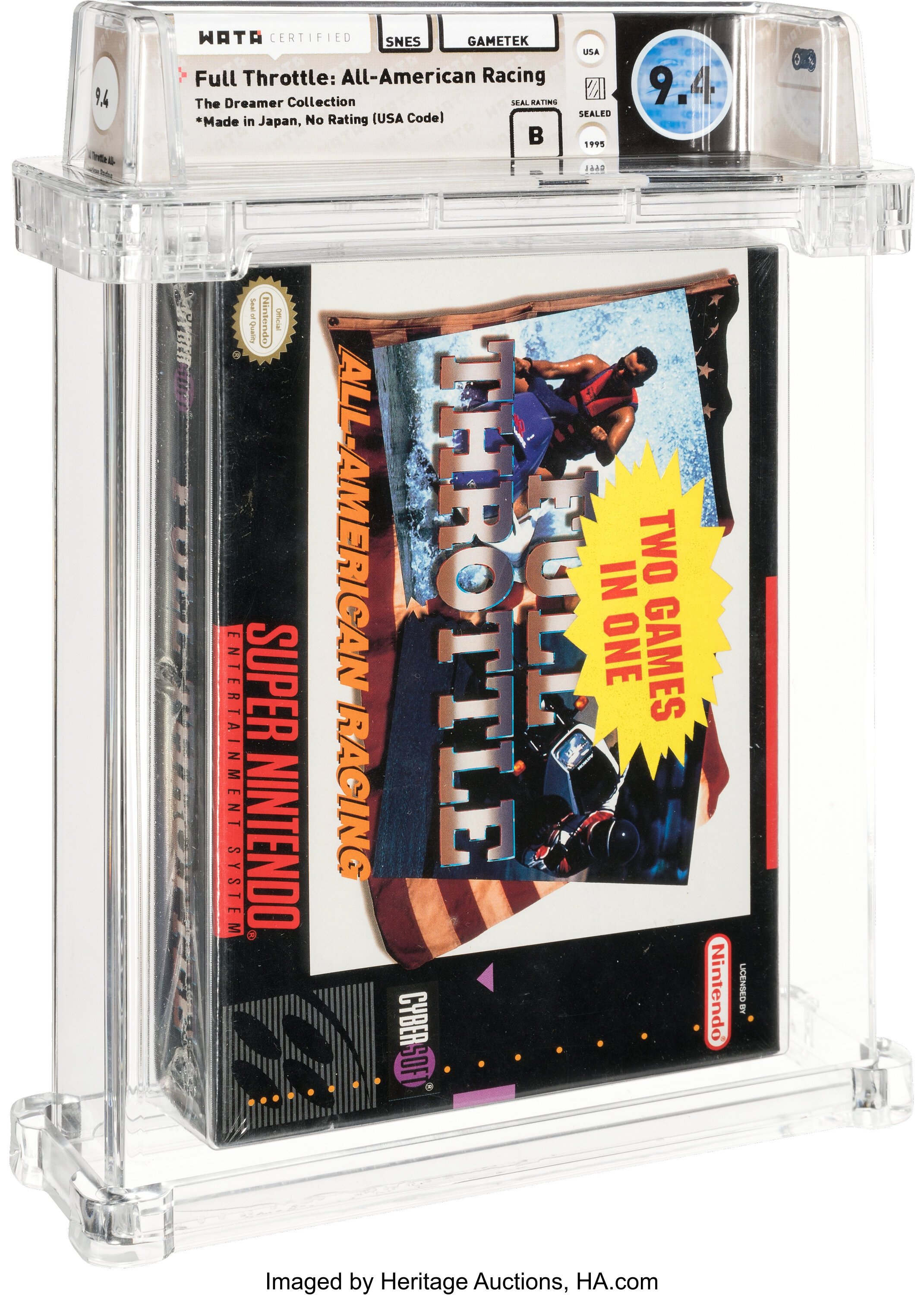 Full Throttle: All-American Racing Super Nintendo (SNES): PSA Pop Report + Loose / CIB / Sealed Prices 2026
