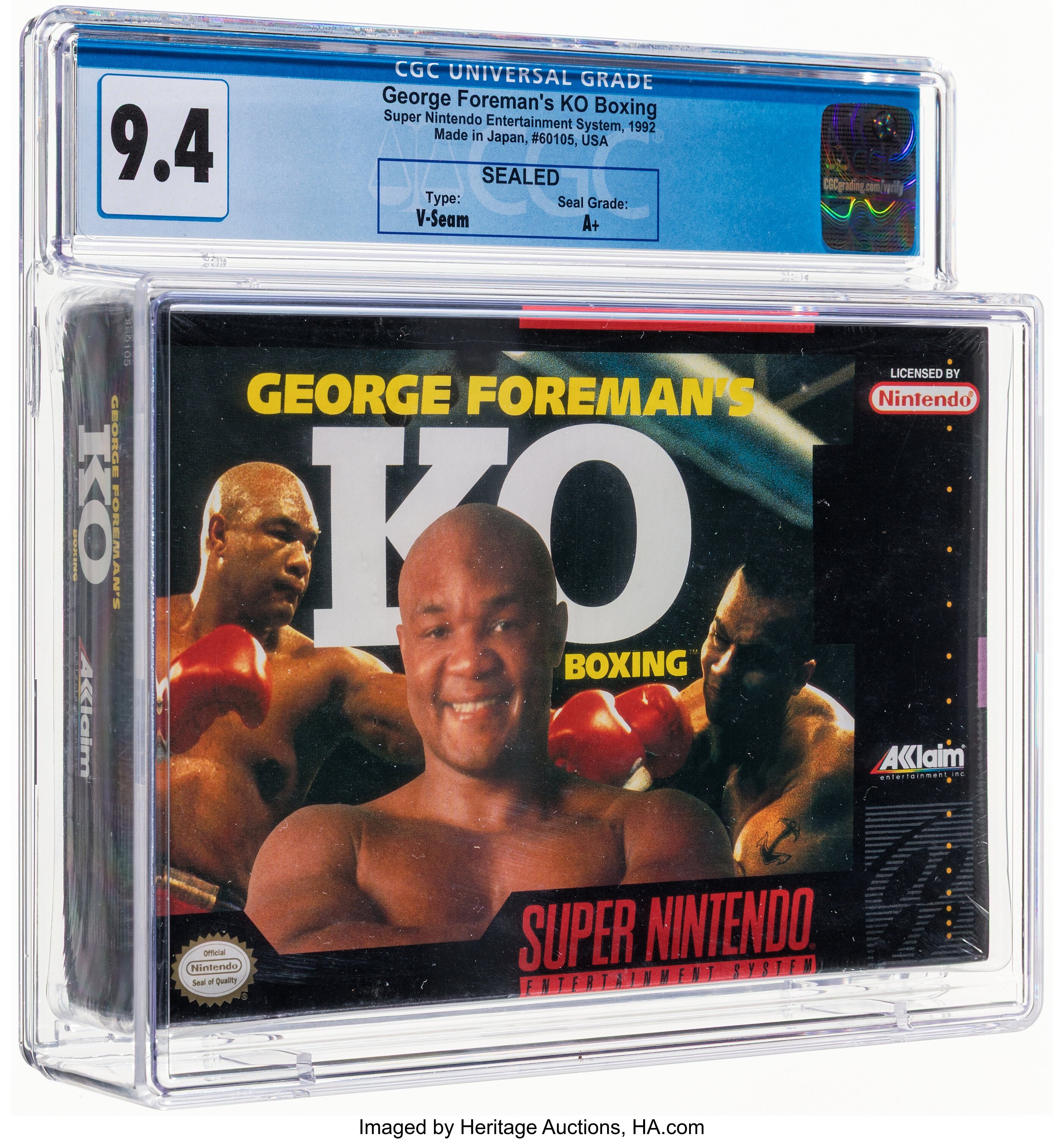 George Foreman's KO Boxing Super Nintendo (SNES): PSA Pop Report + Loose / CIB / Sealed Prices 2026